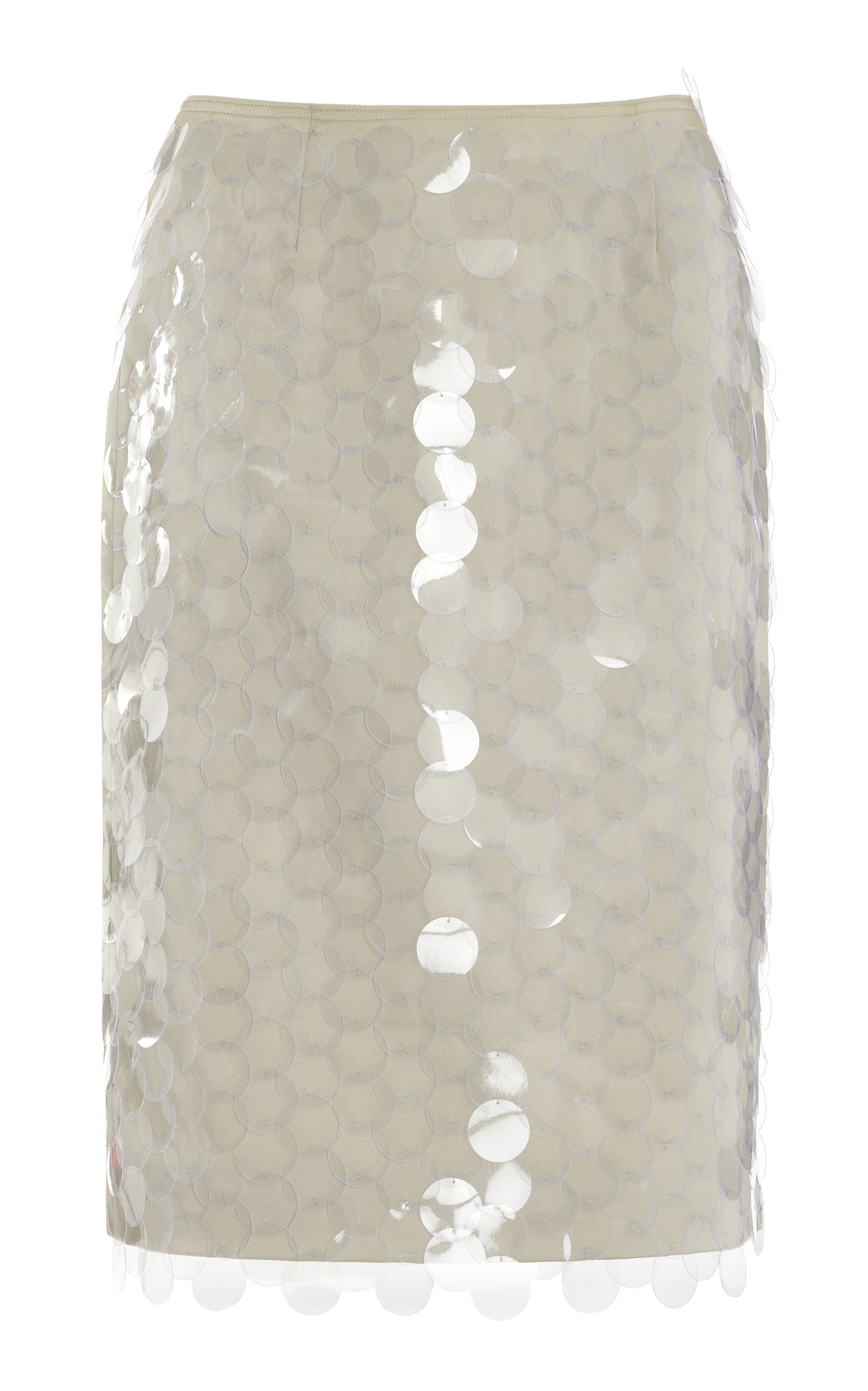 Delta Sequined Satin Midi Skirt