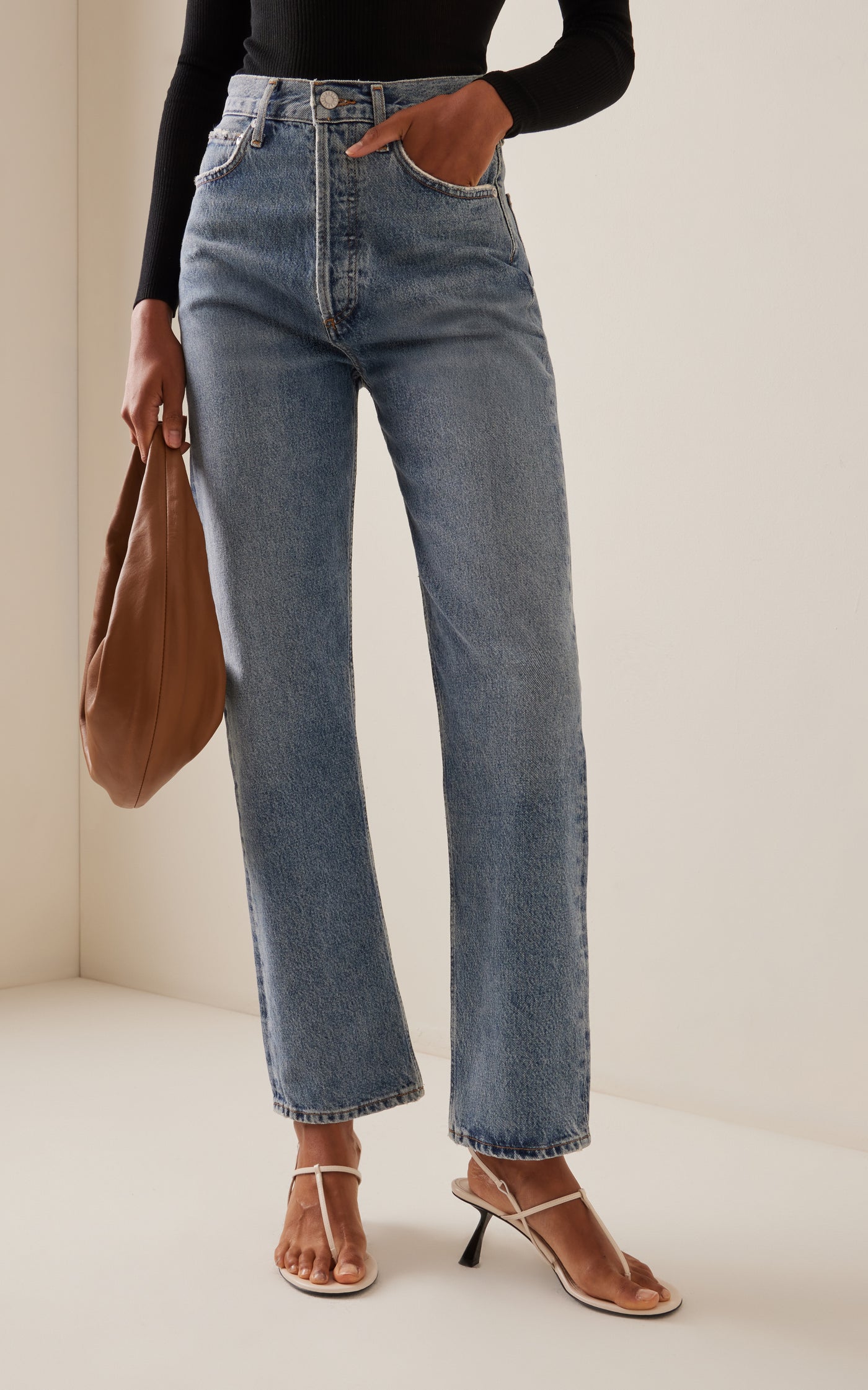 90s Pinch Waist Rigid High-Rise Straight-Leg Jeans