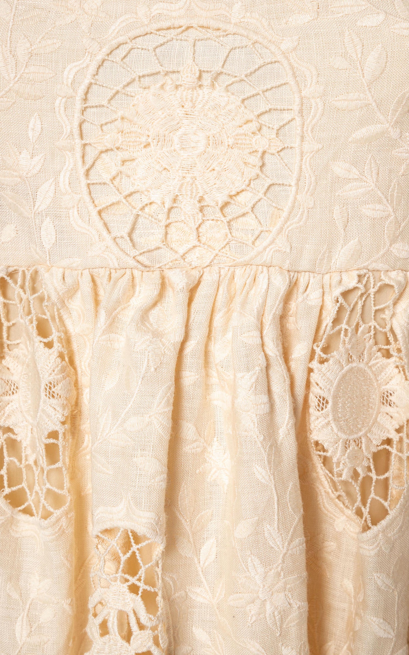 Verbena Platero Embroidered Linen Maxi Dress