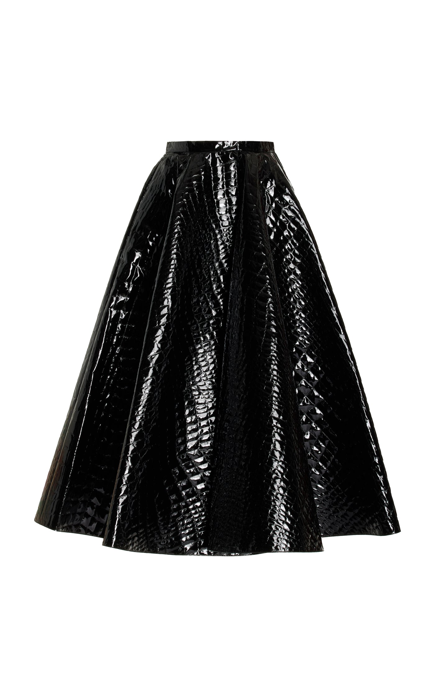 Embossed Midi Skirt