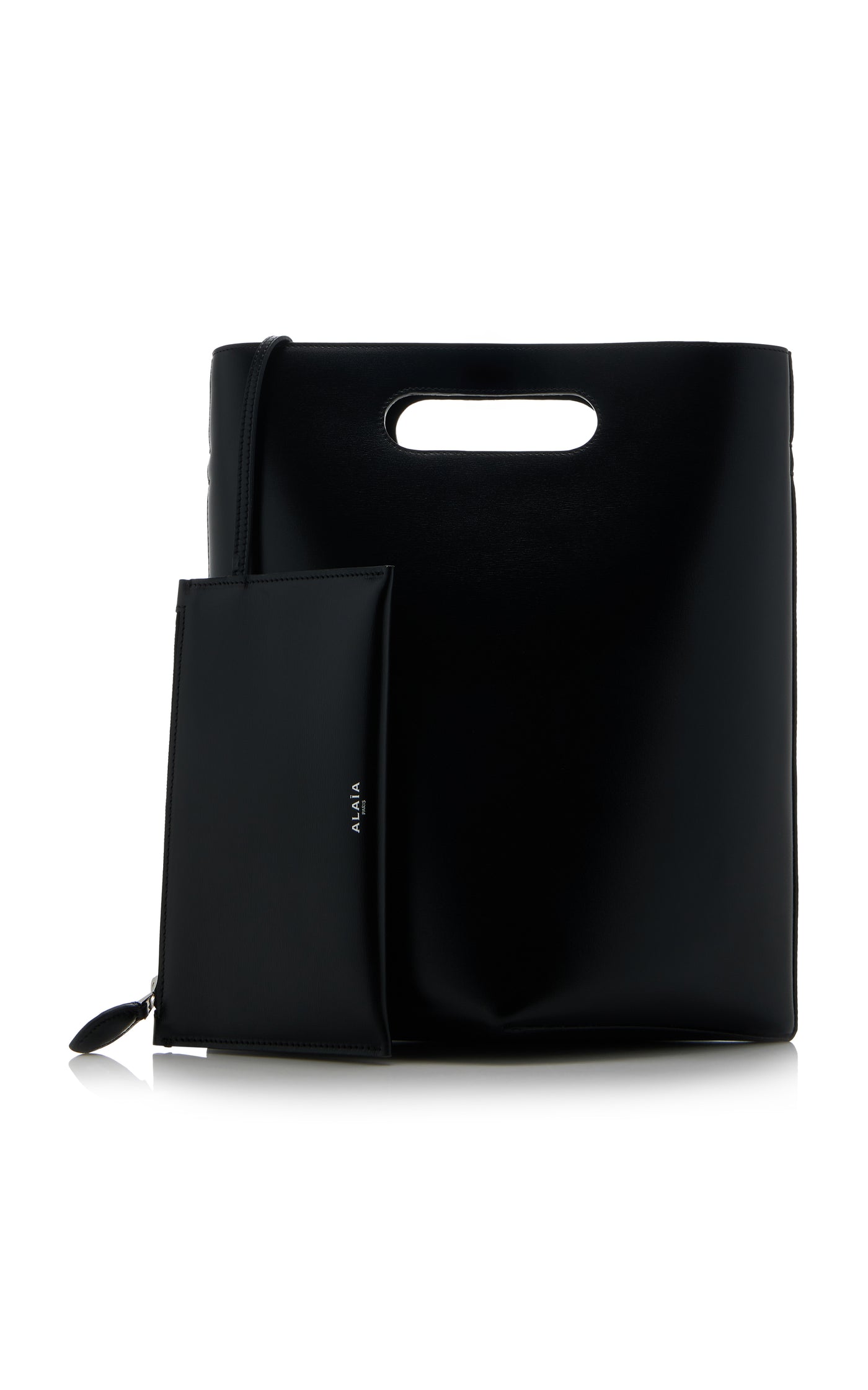 Folded Leather Tote Bag