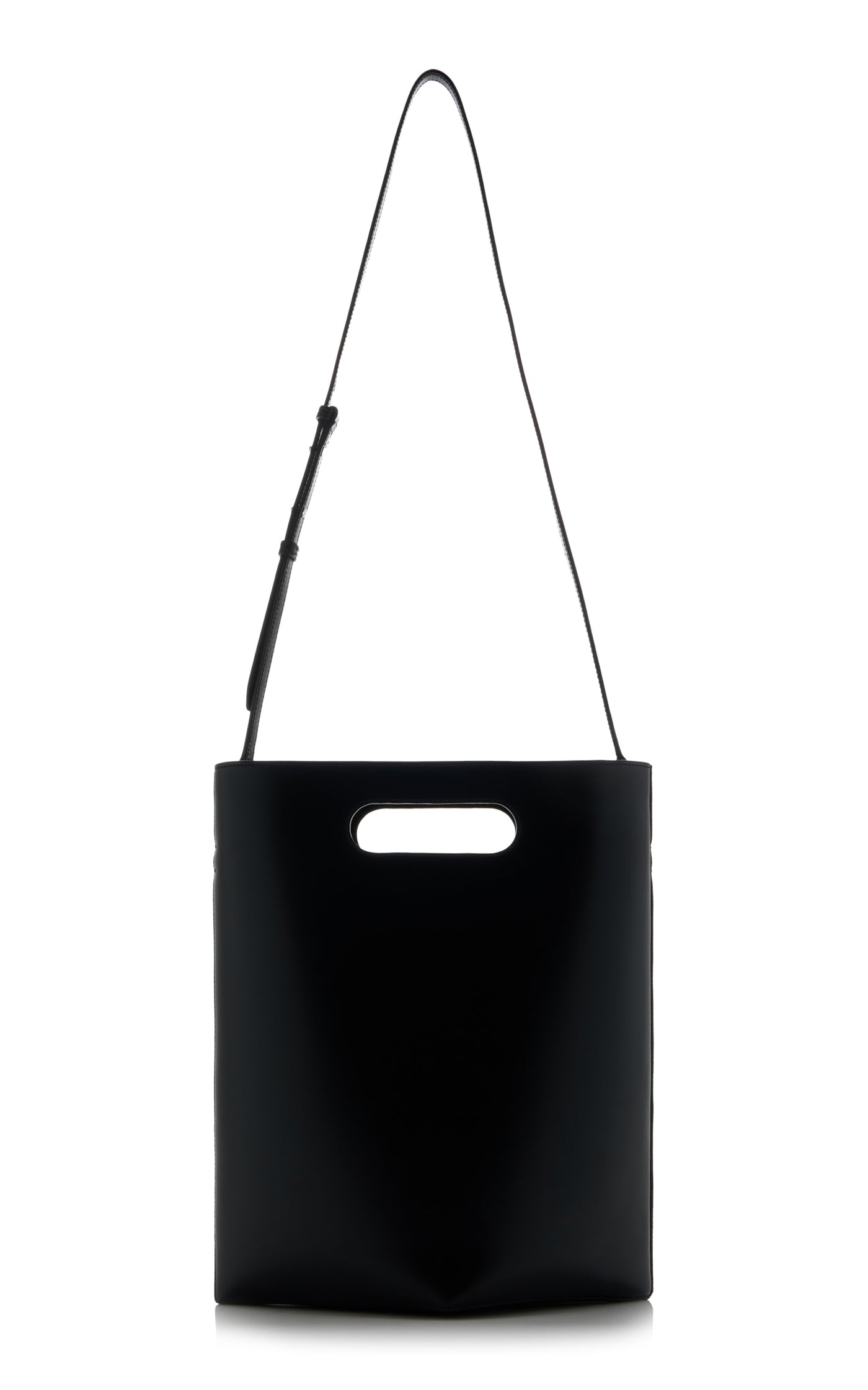 Folded Leather Tote Bag
