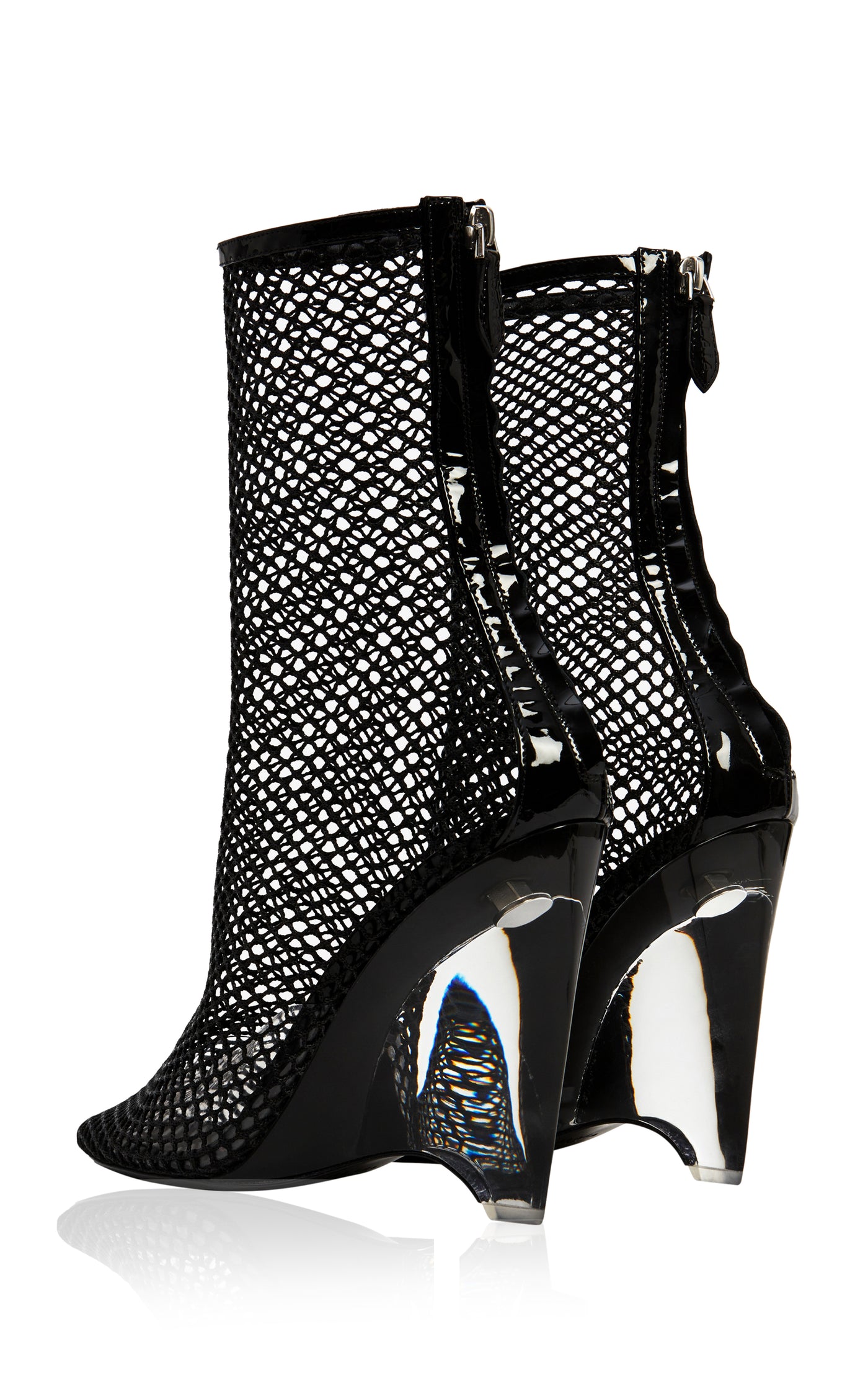 Wedge Mesh Boots