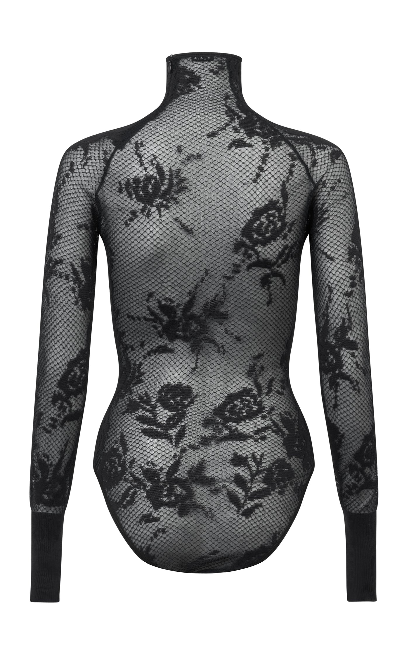 Cotton-Blend Lace Bodysuit