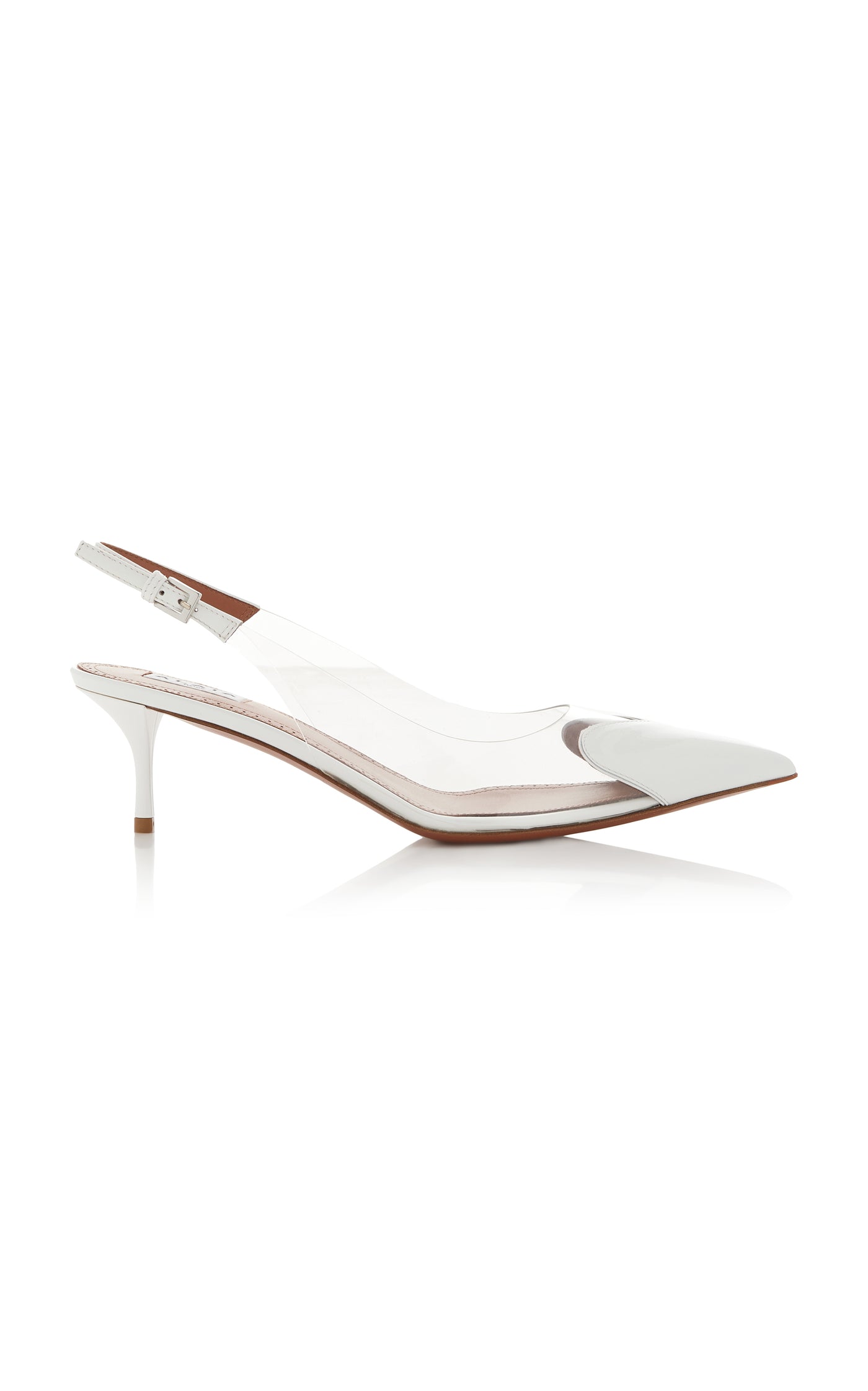 Le Cœur PVC, Leather Slingback Pumps