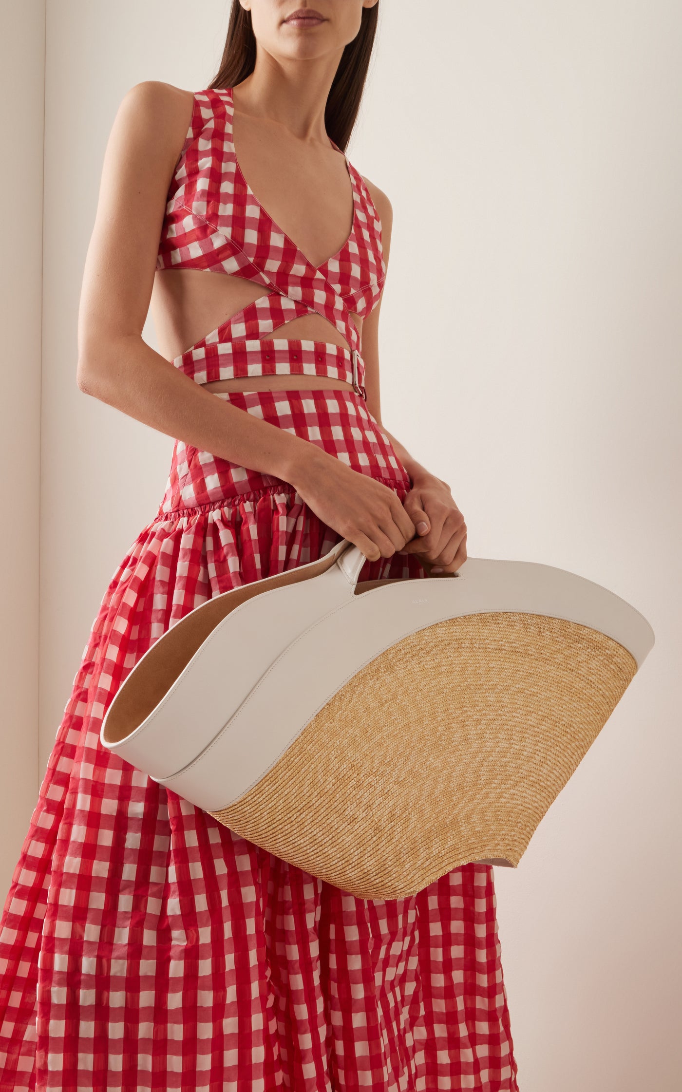 Khaima Large Raffia Basket Tote