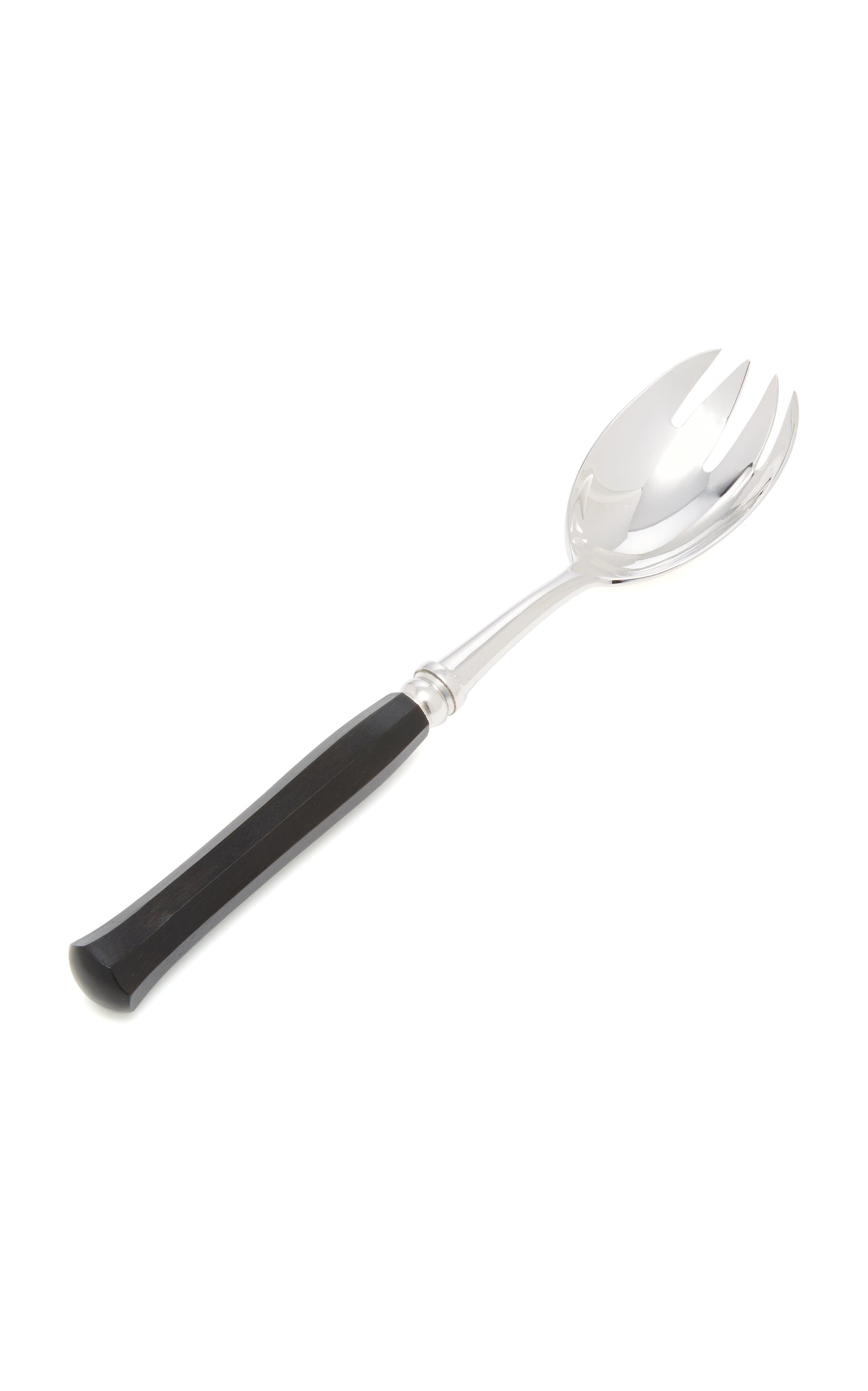 Riviera Silver-Plated Ebony Salad Set