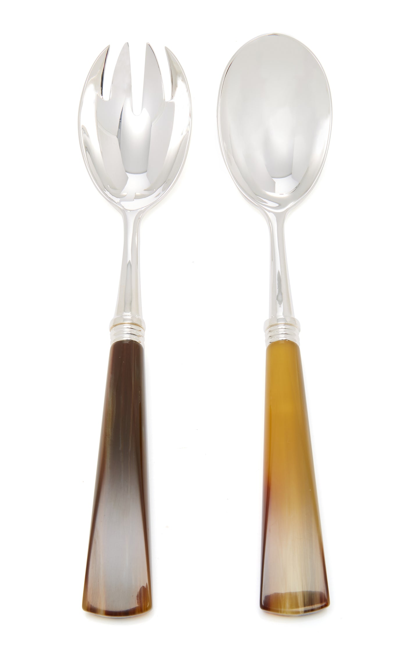 Tonia Silver-Plated Horn Salad Set