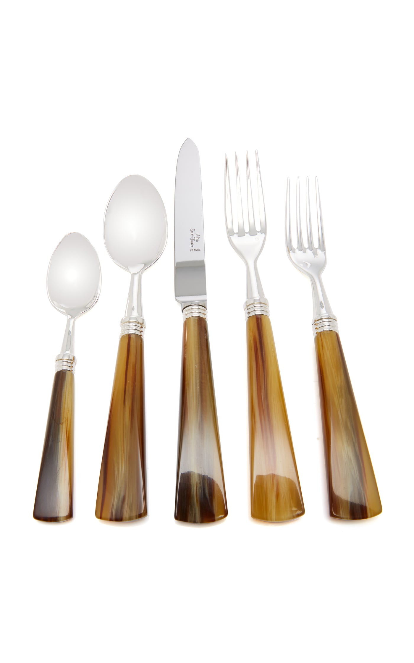 Tonia Silver-Plated Horn Silverware Set