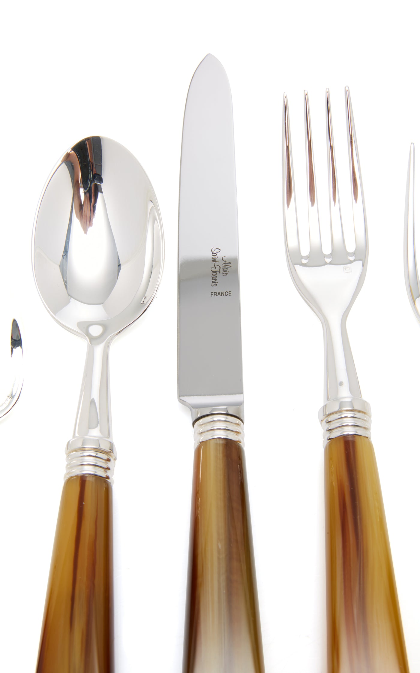 Tonia Silver-Plated Horn Silverware Set