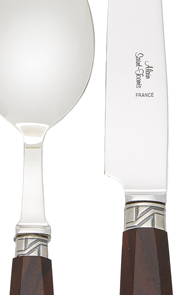 Sancy Rosewood Stainless Steel Silverware Set