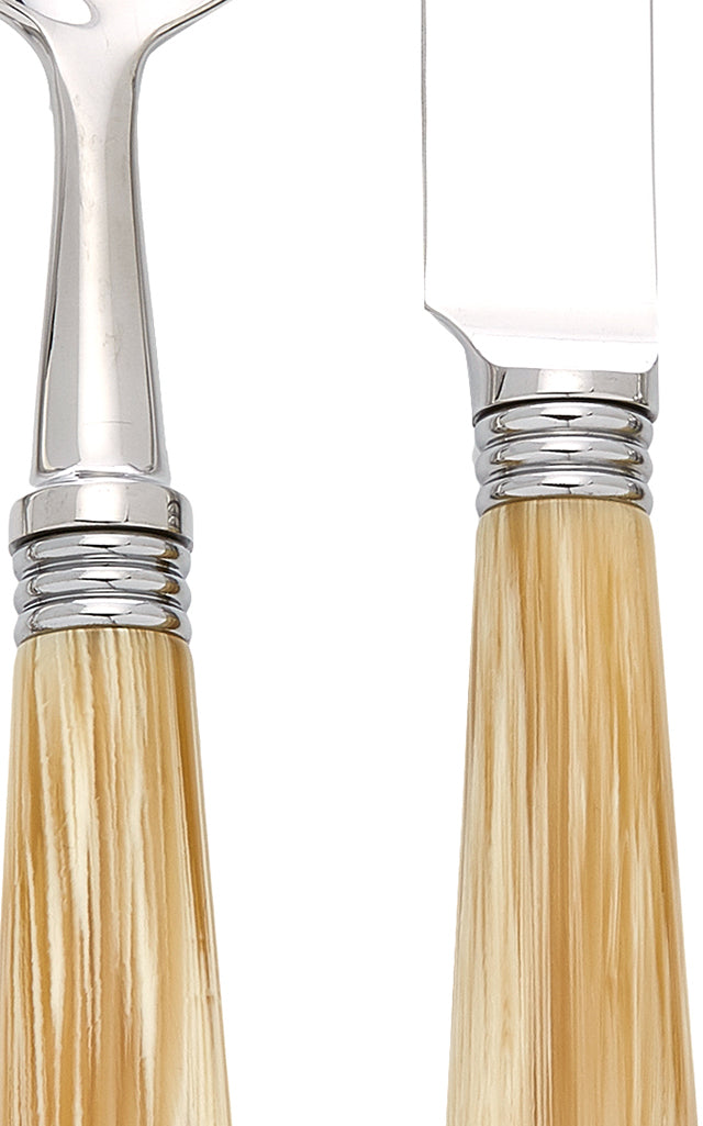 Tonia Stainless Steel and Horn Silverware Set