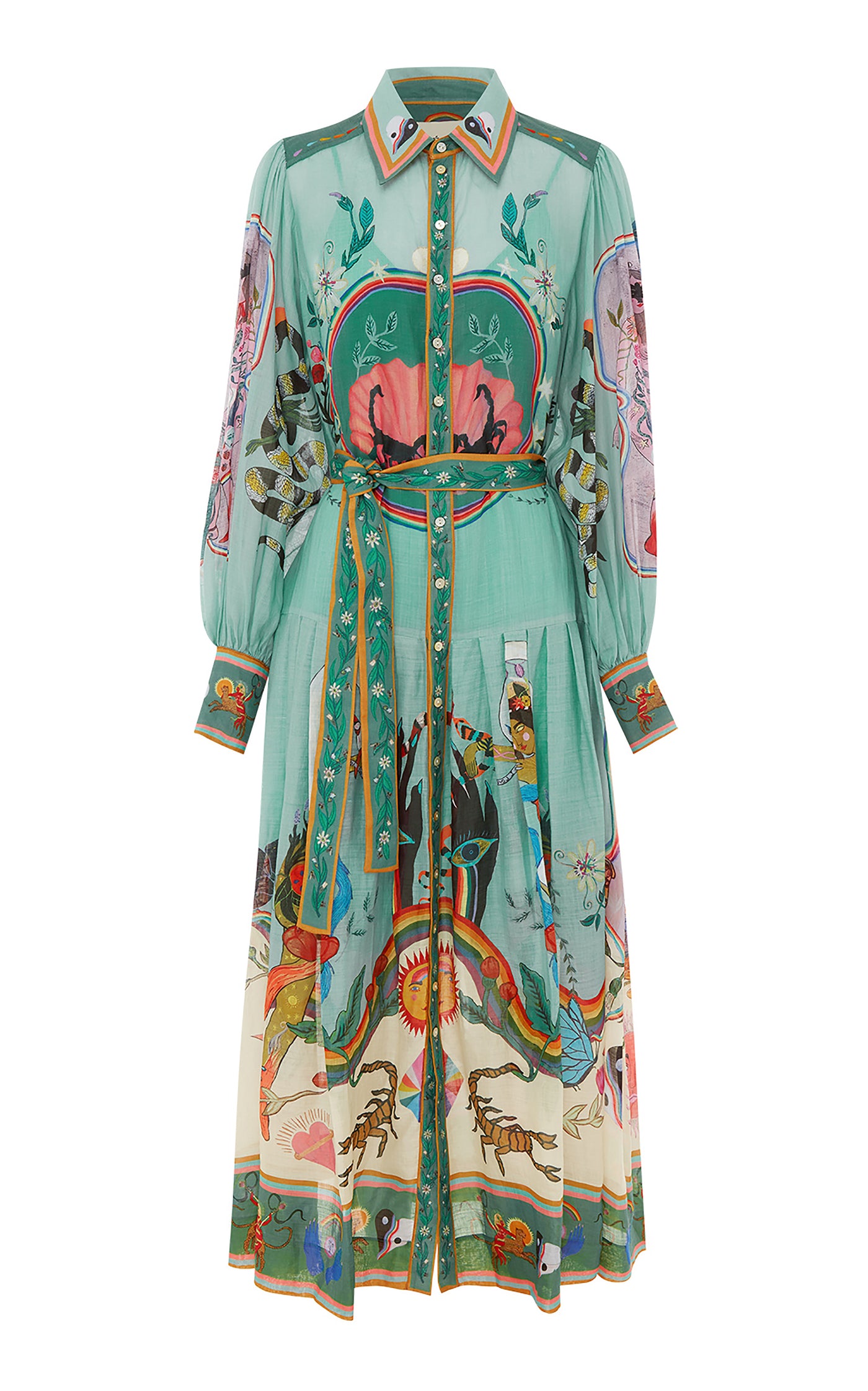 Evergreen Maxi Shirt Dress