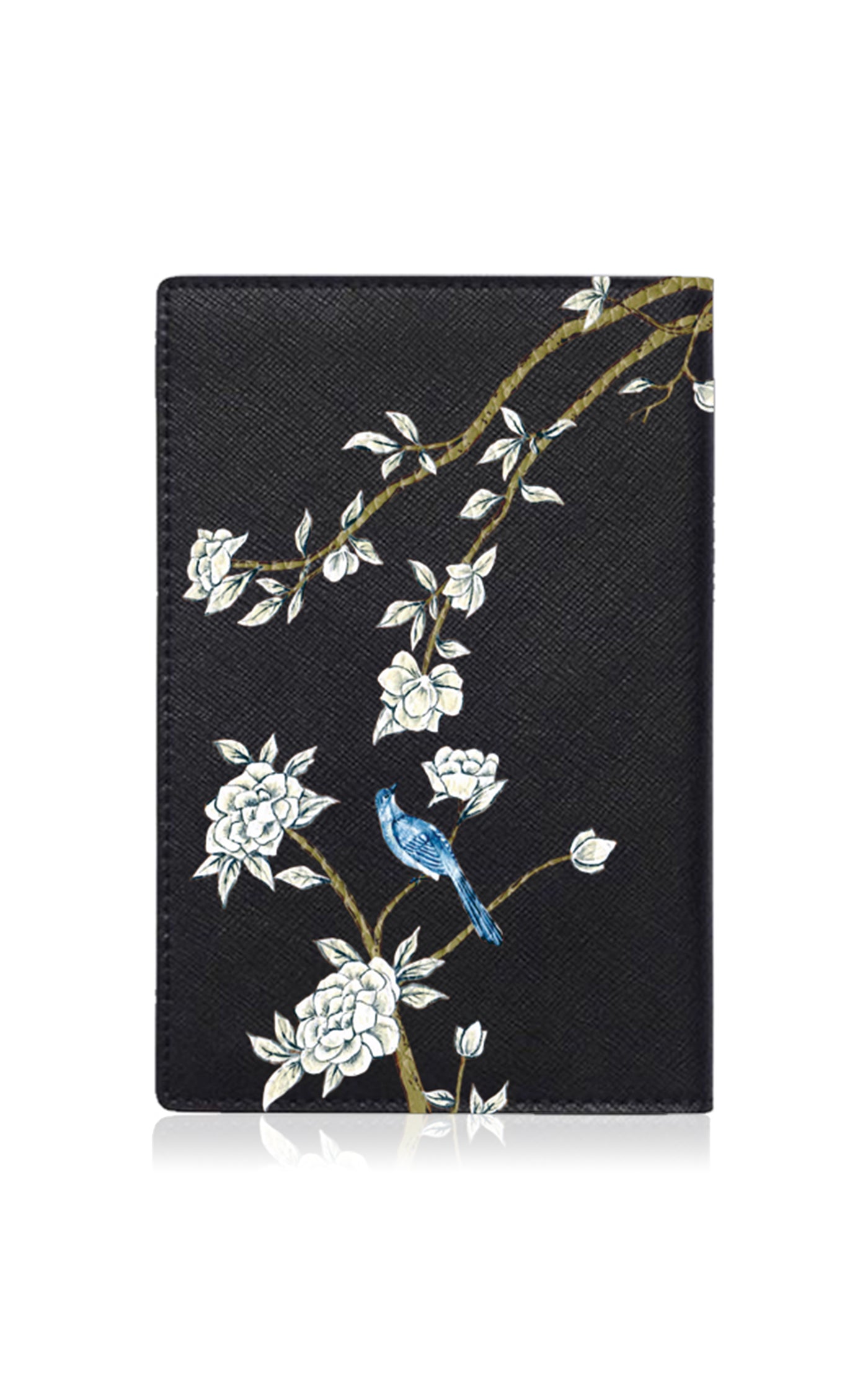 Japanese Garden Leather Passport Holder