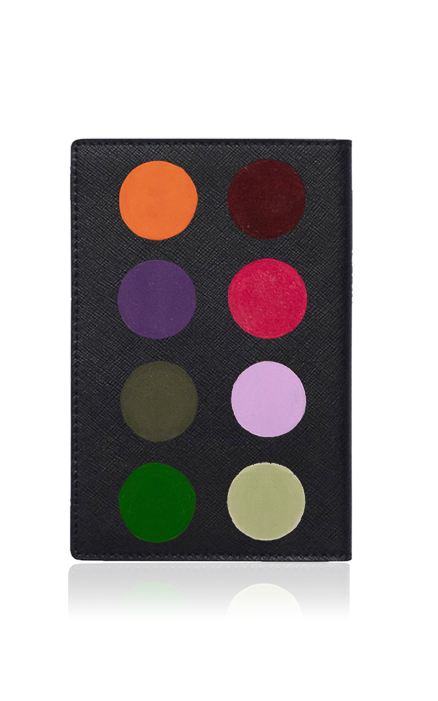 Painter's Palette Leather Passport Holder