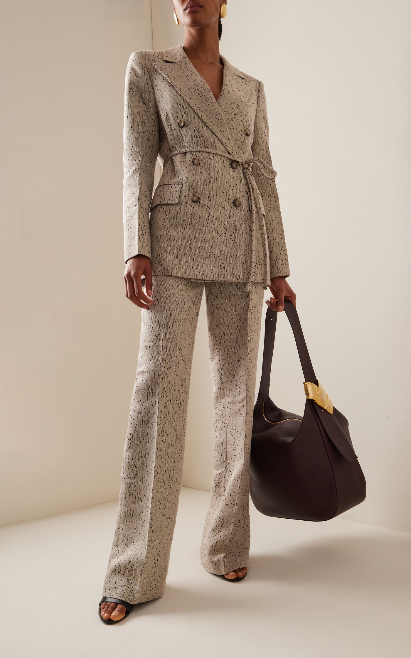 Laski Sequined Wide-Leg Trousers