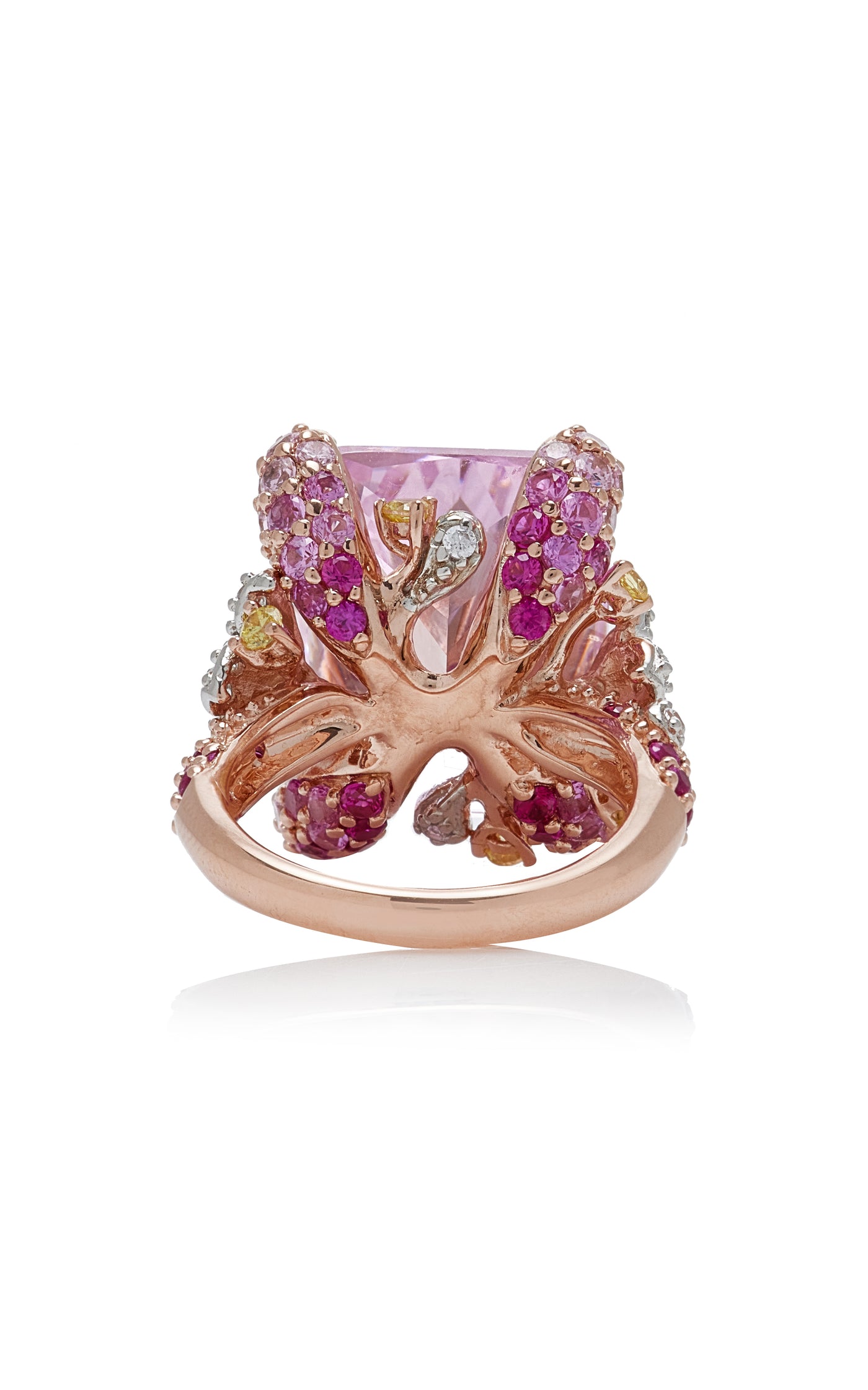 Cinderella 18K Yellow Gold Sapphire Ring