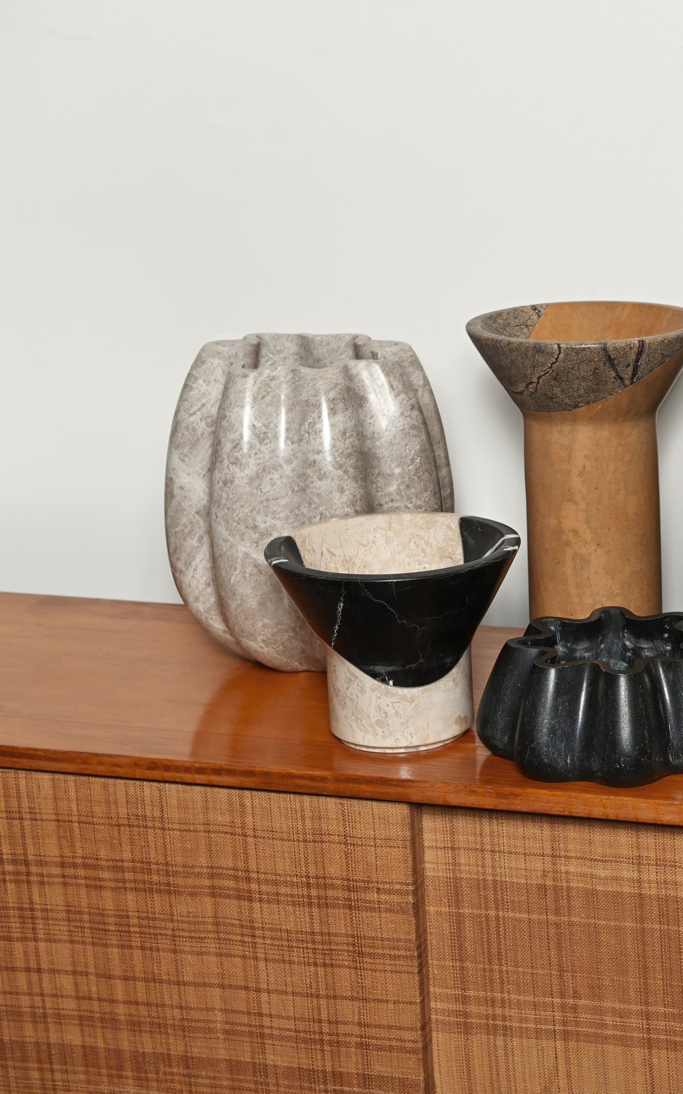 x Alessandra Codinha Marble Tulip Vase