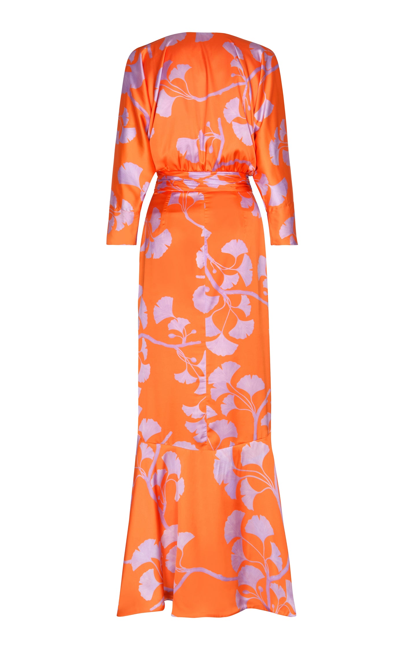 Heliconia Printed Twill Maxi Dress