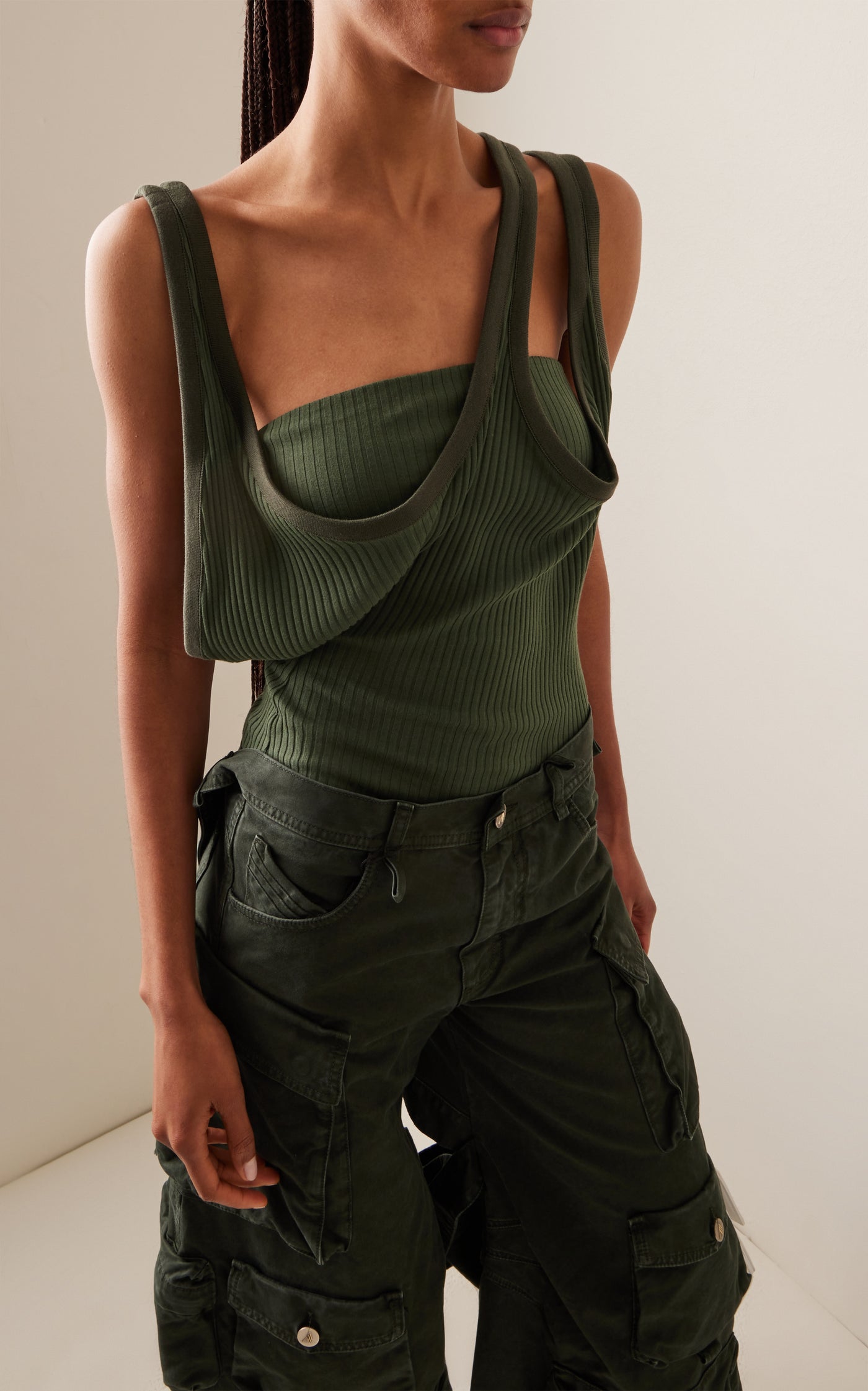 Ribbed Cotton Jersey Top