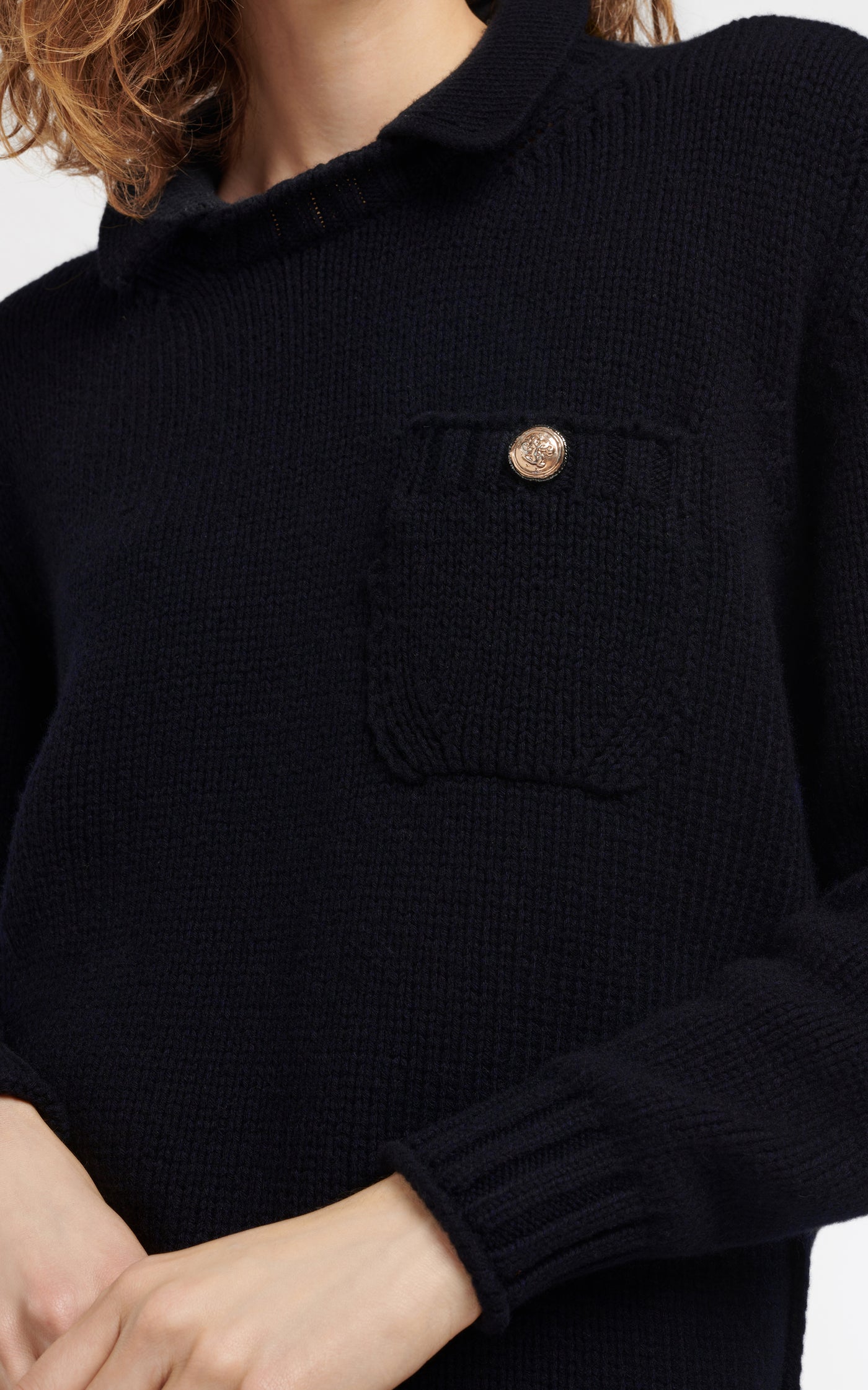 Barrie X Sofia Coppola Cashmere Polo Sweater