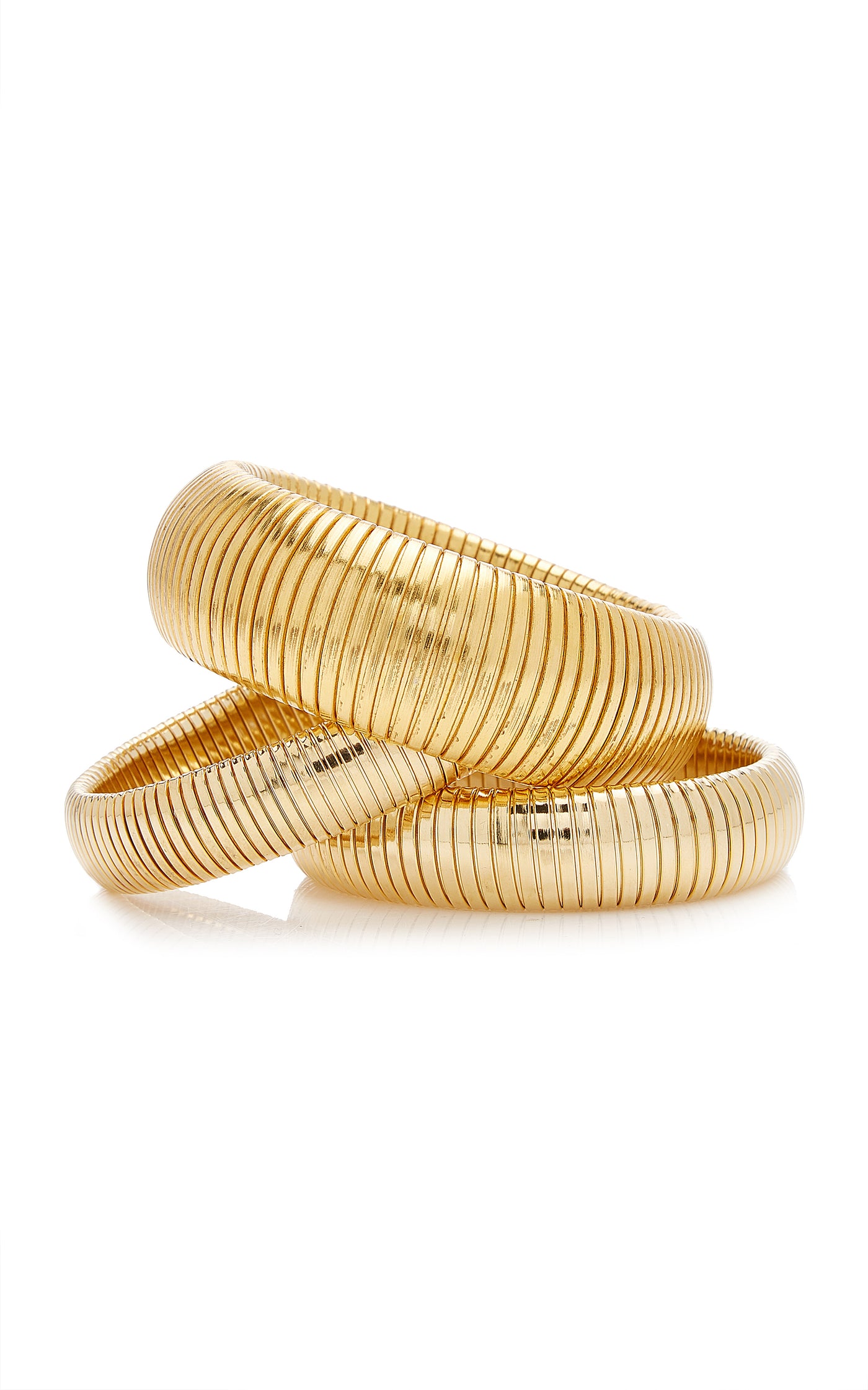 Exclusive Cobra 24K Gold-Plated Bracelet Set