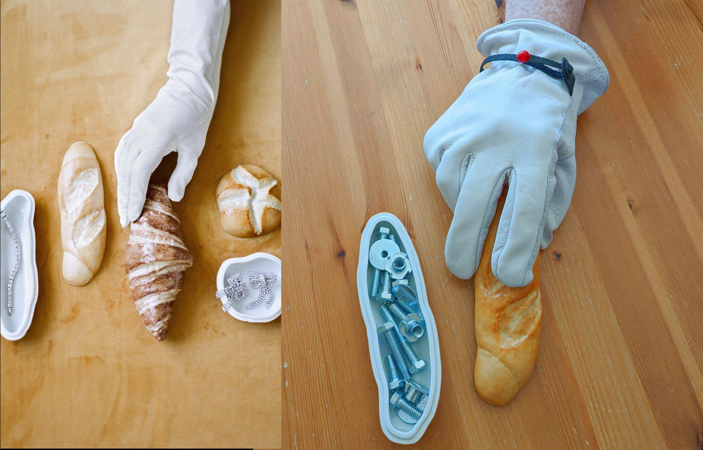 French Baguette Porcelain Box