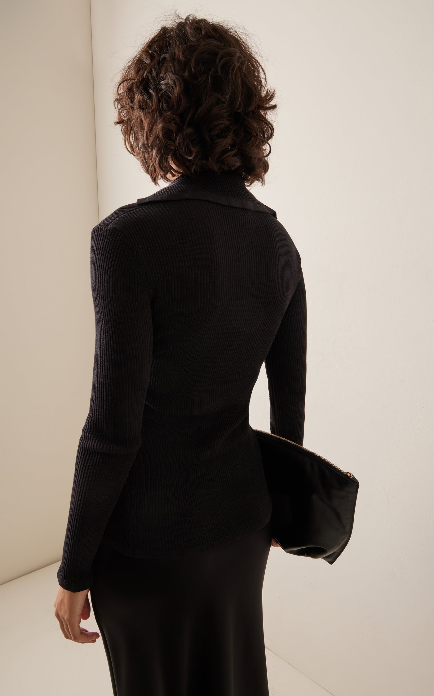 Ribbed-Knit Organic Silk-Cotton Cardigan