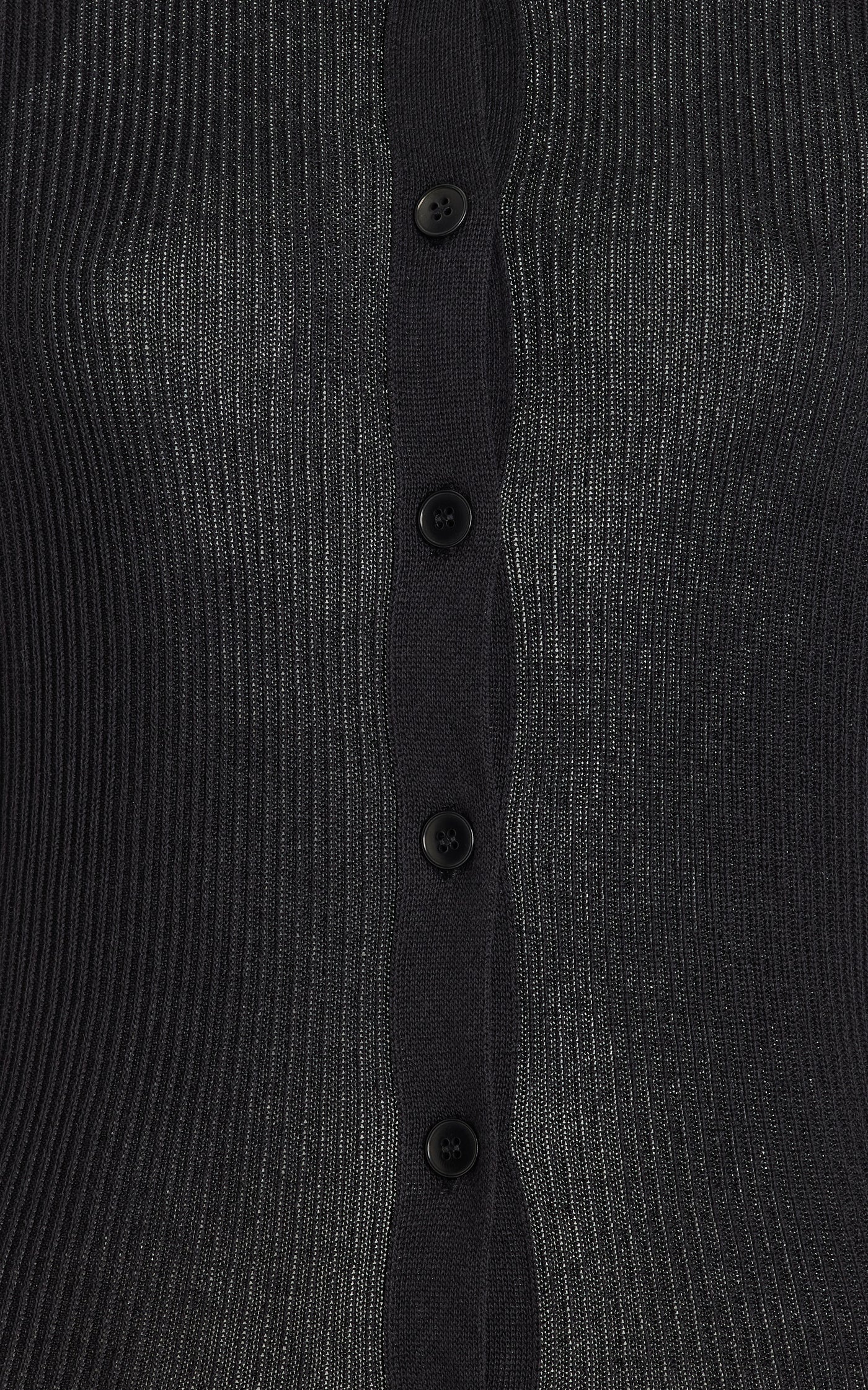 Ribbed-Knit Organic Silk-Cotton Cardigan