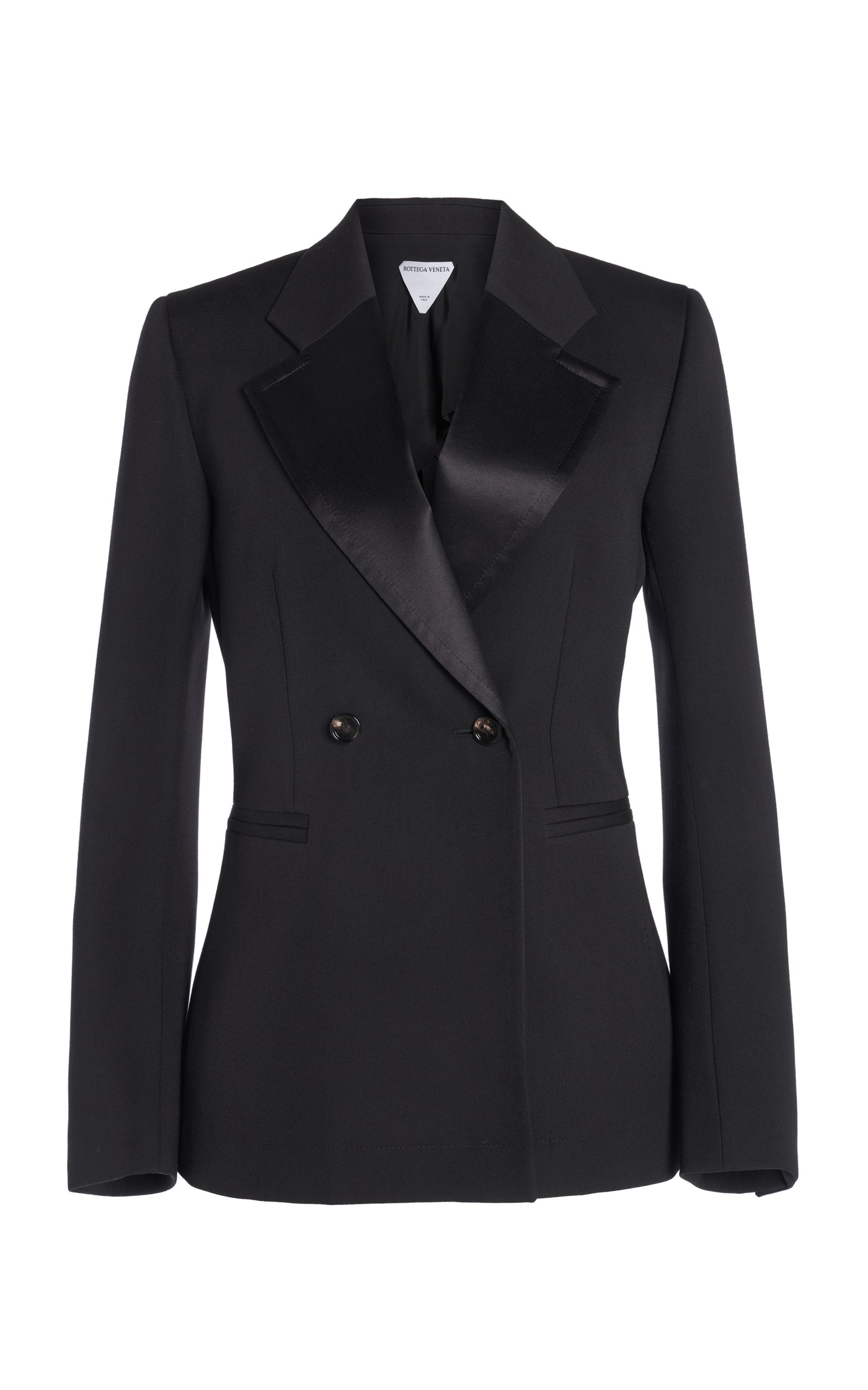 Double-Breasted Wool Cocoon Blazer
