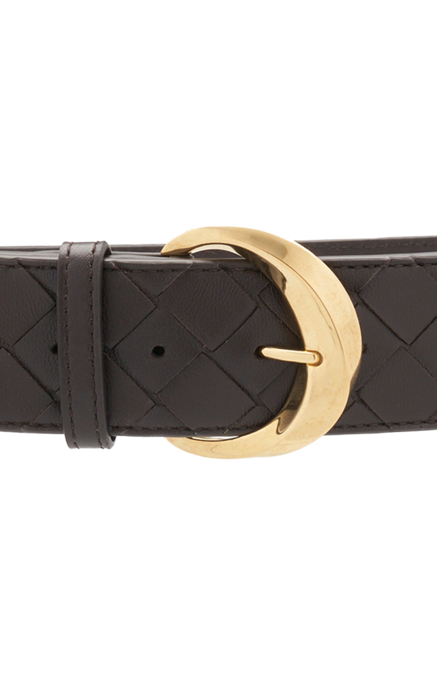 Essential Twist Intrecciato Leather Belt