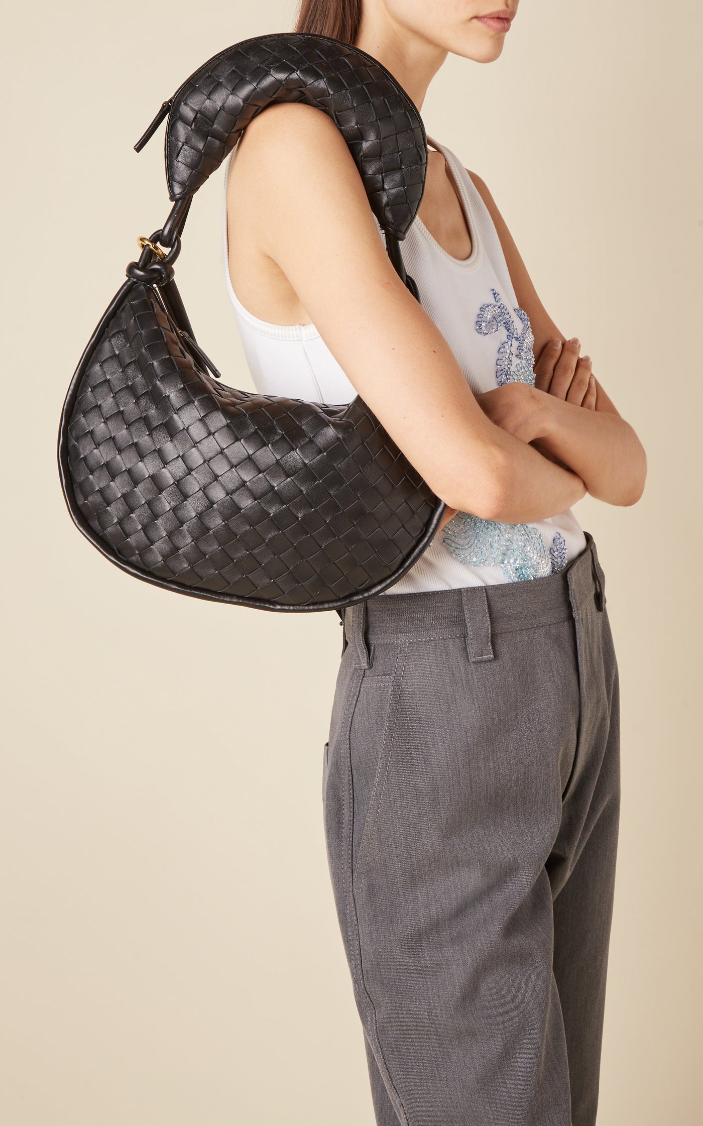 Medium Gemelli Intrecciato Leather Bag