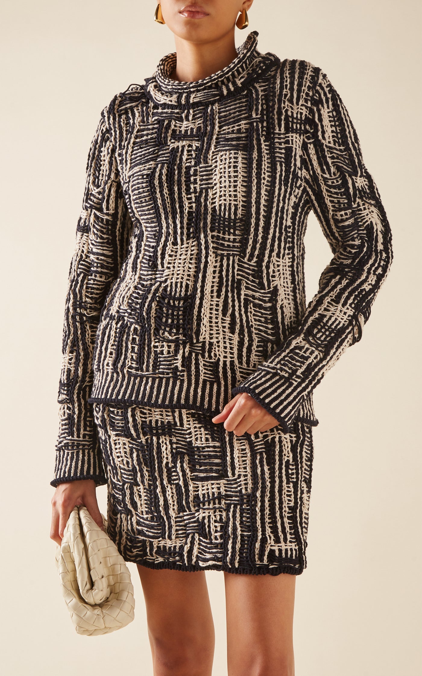 Cotton Intrecciato-Knit Sweater