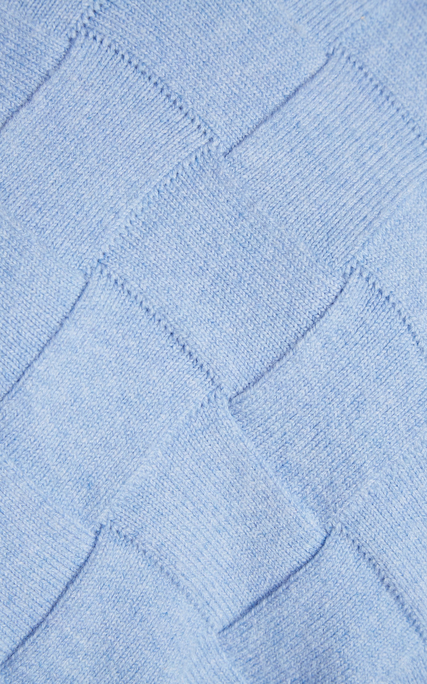 Checked Knit Wool Sweater