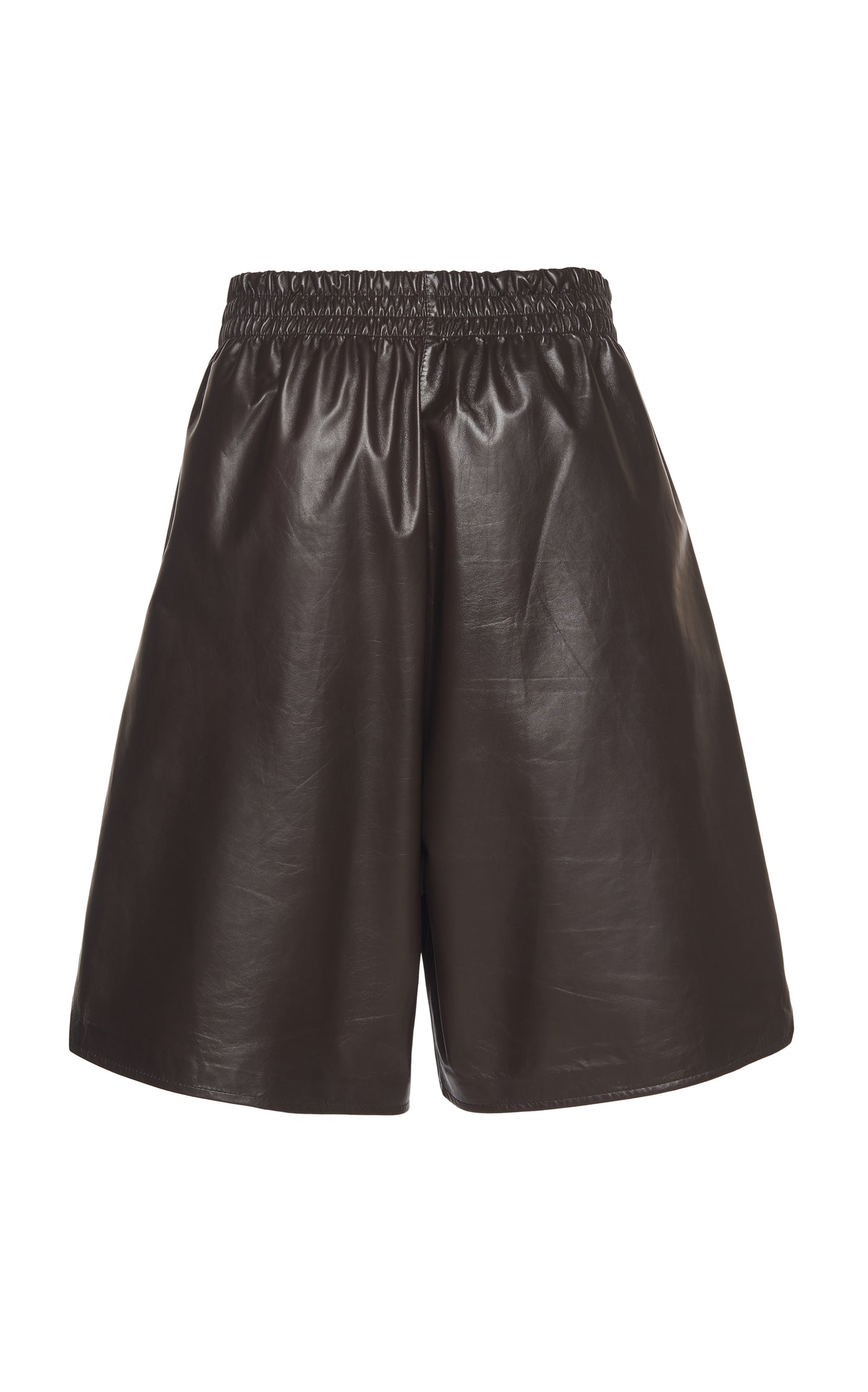 Long Leather Shorts