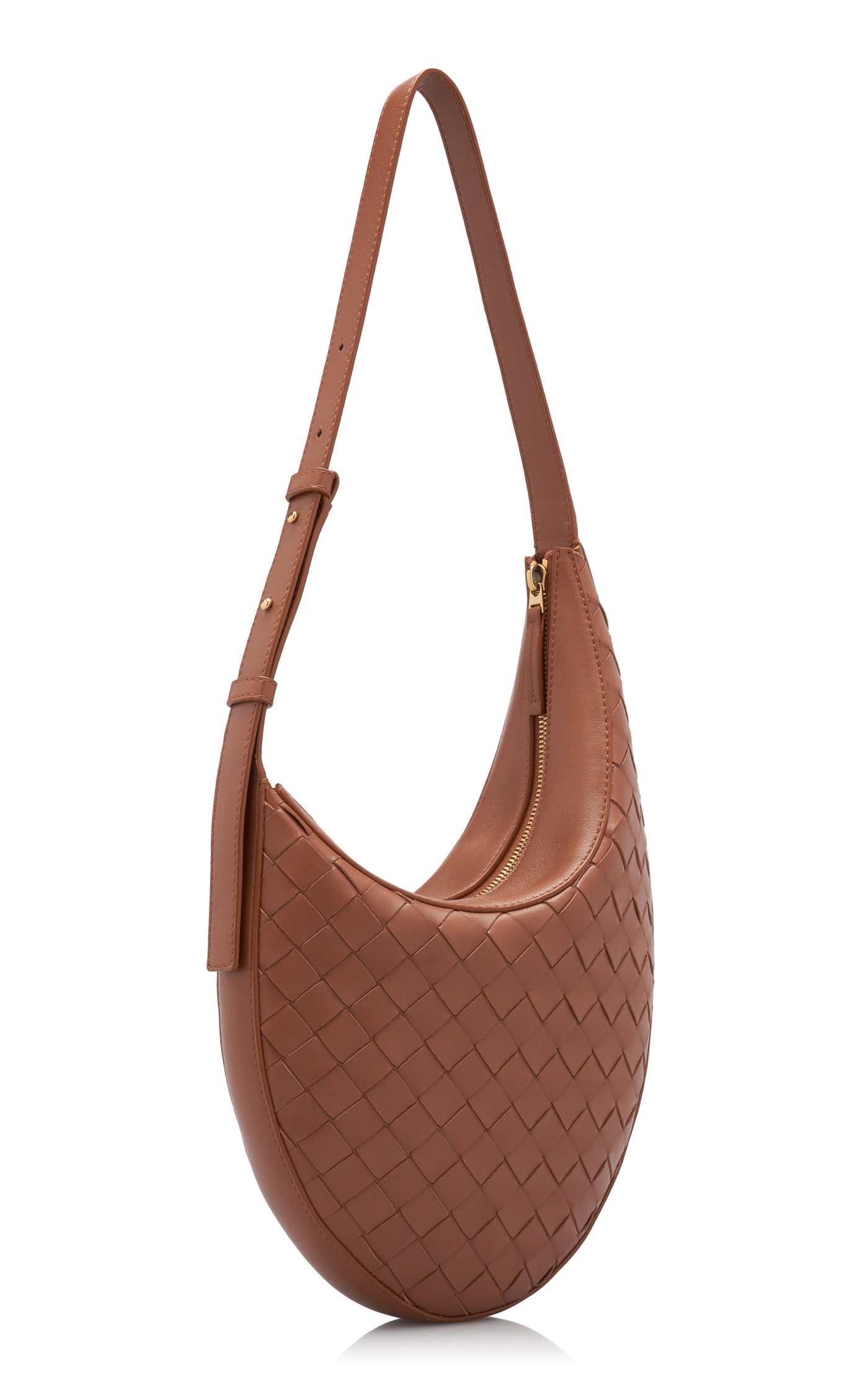 Small Hobo Intrecciato Leather Bag