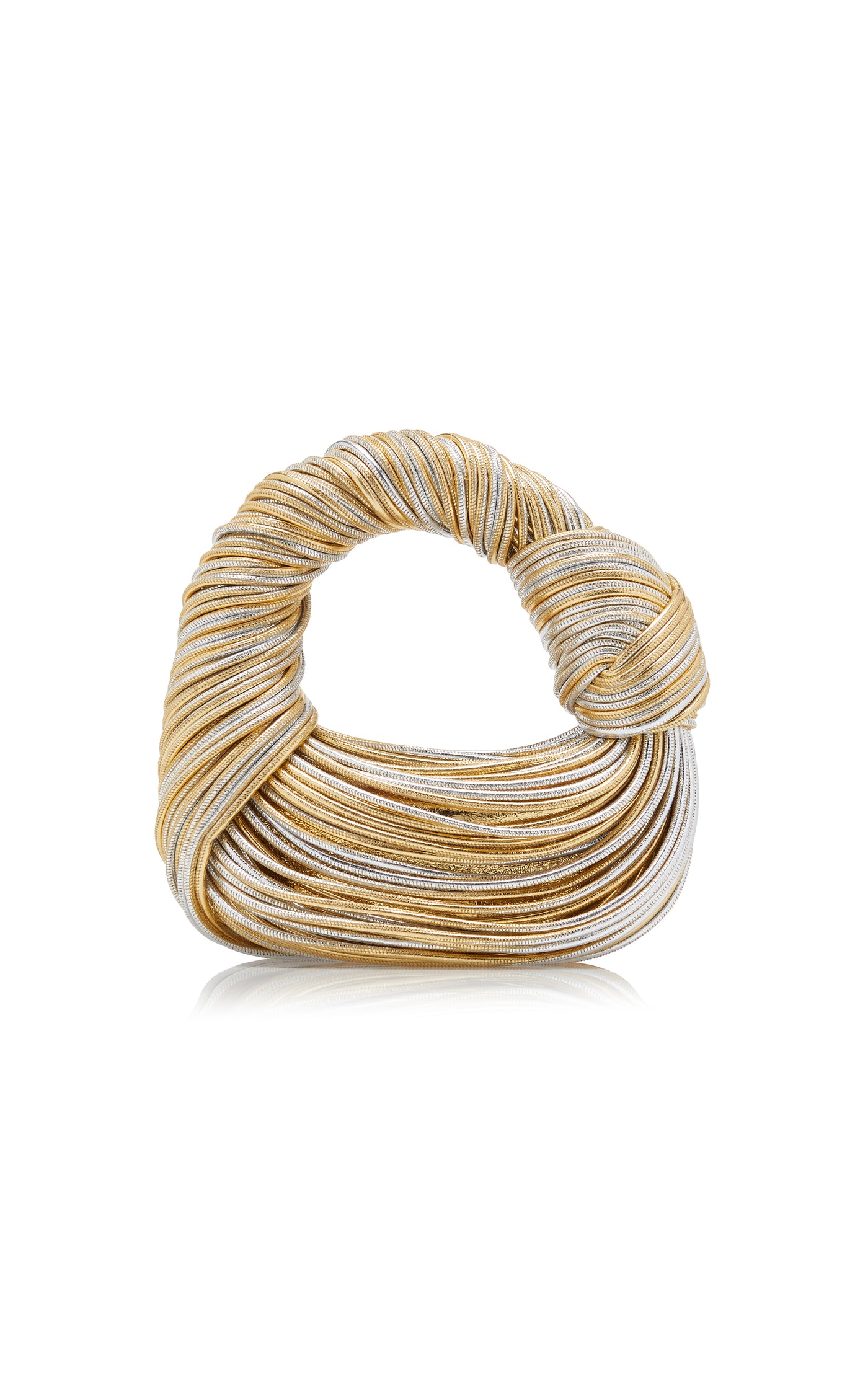 Mini Jodie Tubular Metallic-Leather Bag