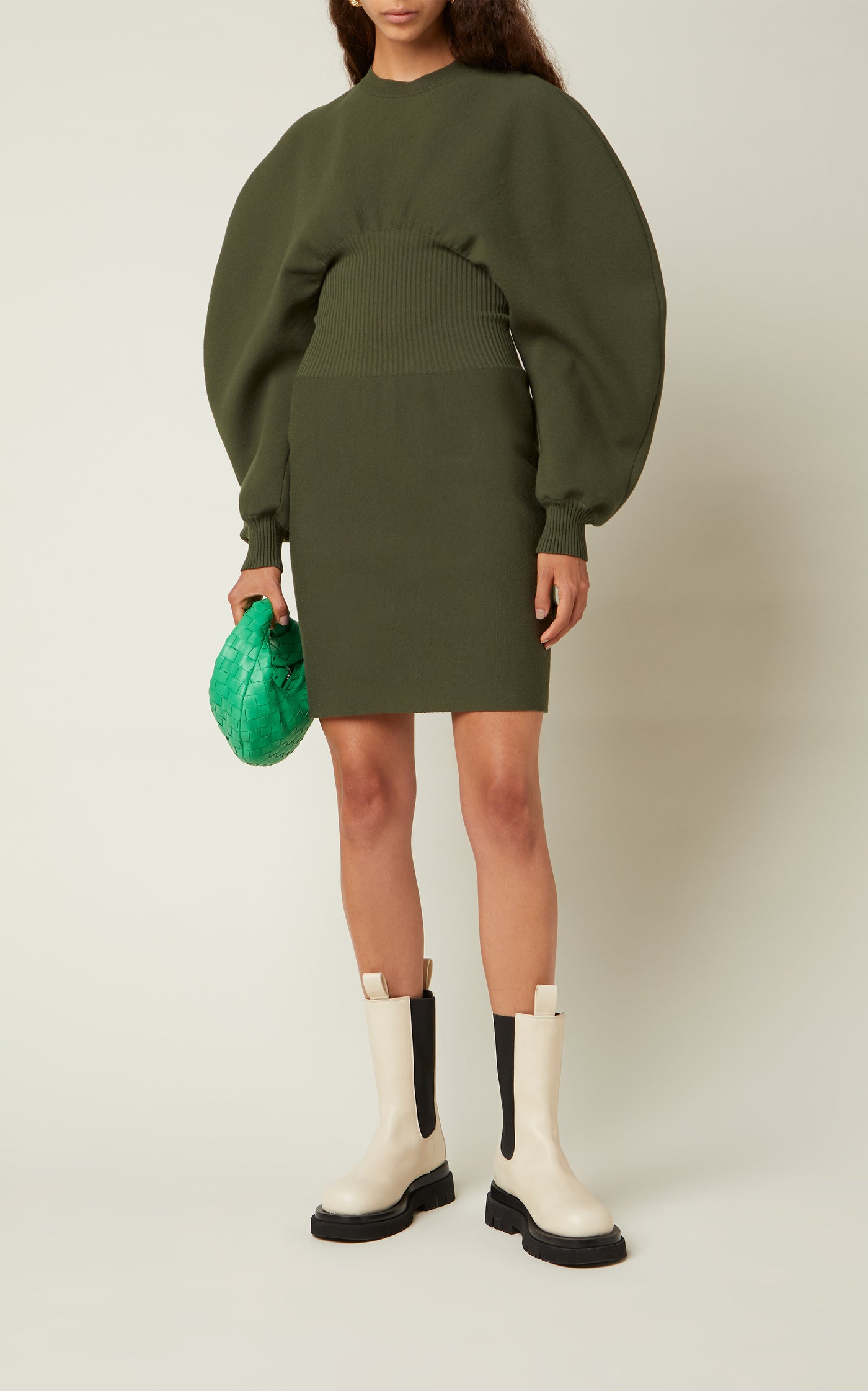 Wool Knit Mini Dress