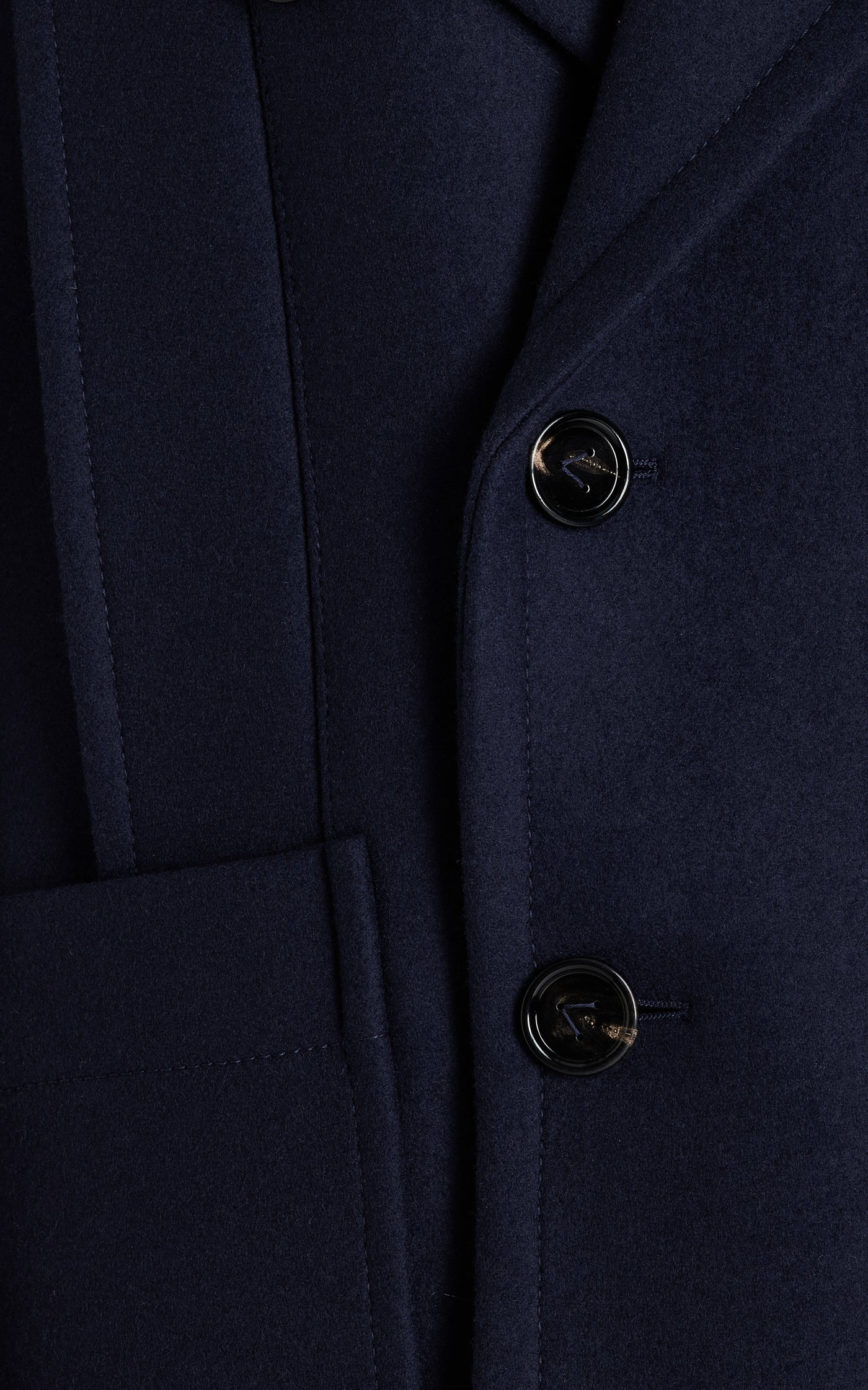 Cocoon Double-Breasted Wool-Felt Peacoat