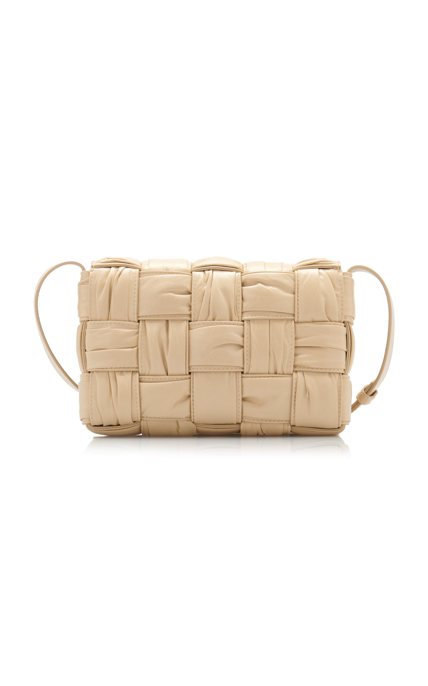 The Padded Cassette Plisse Paper Leather Bag