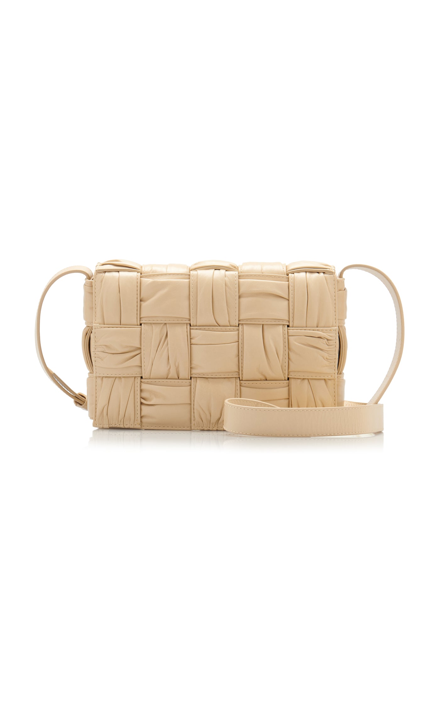 The Padded Cassette Plisse Paper Leather Bag