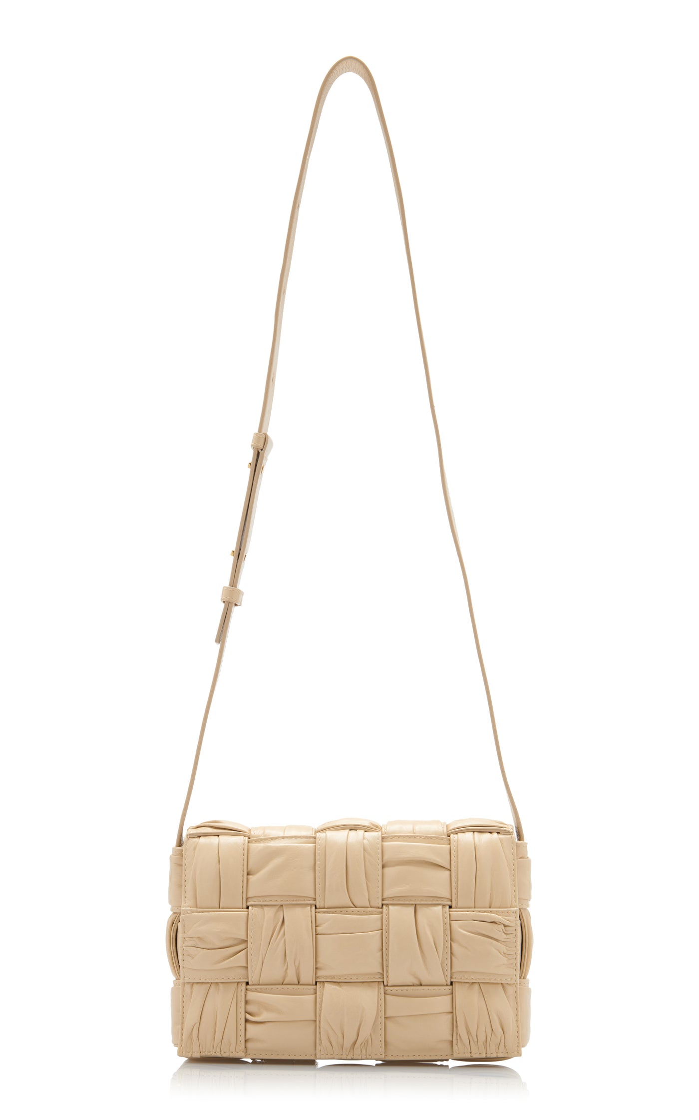 The Padded Cassette Plisse Paper Leather Bag