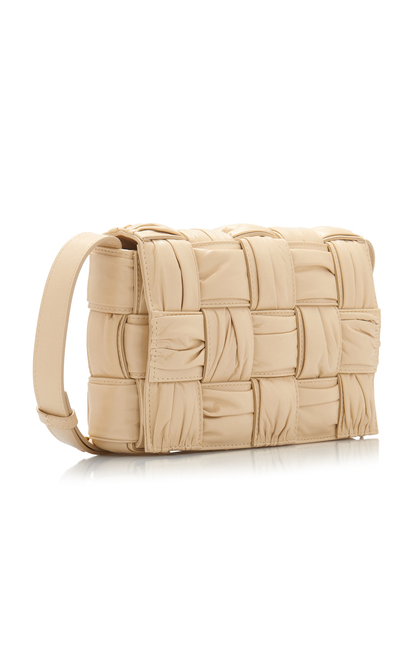 The Padded Cassette Plisse Paper Leather Bag