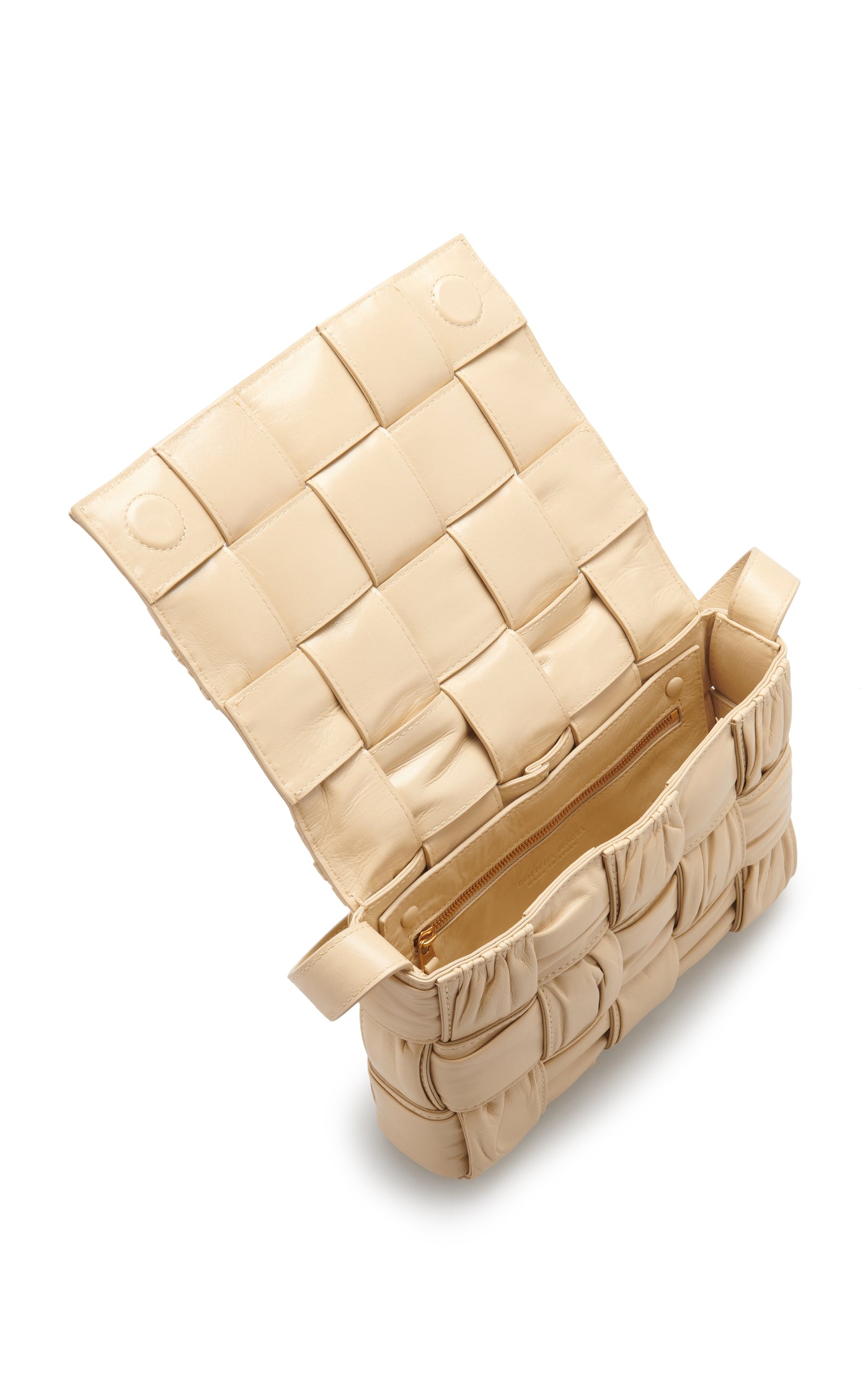 The Padded Cassette Plisse Paper Leather Bag