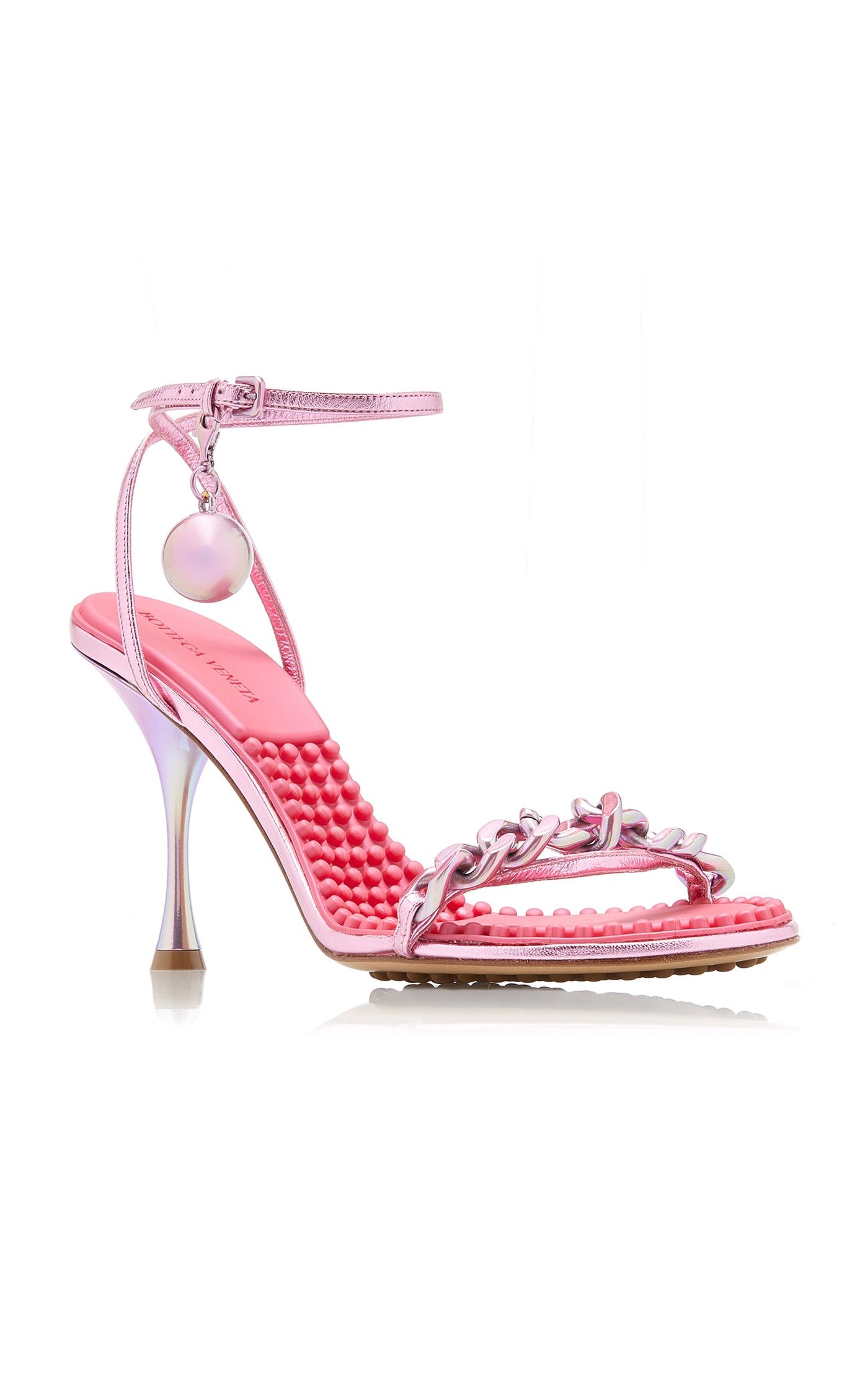 Dot Lounge Metallized Sandals