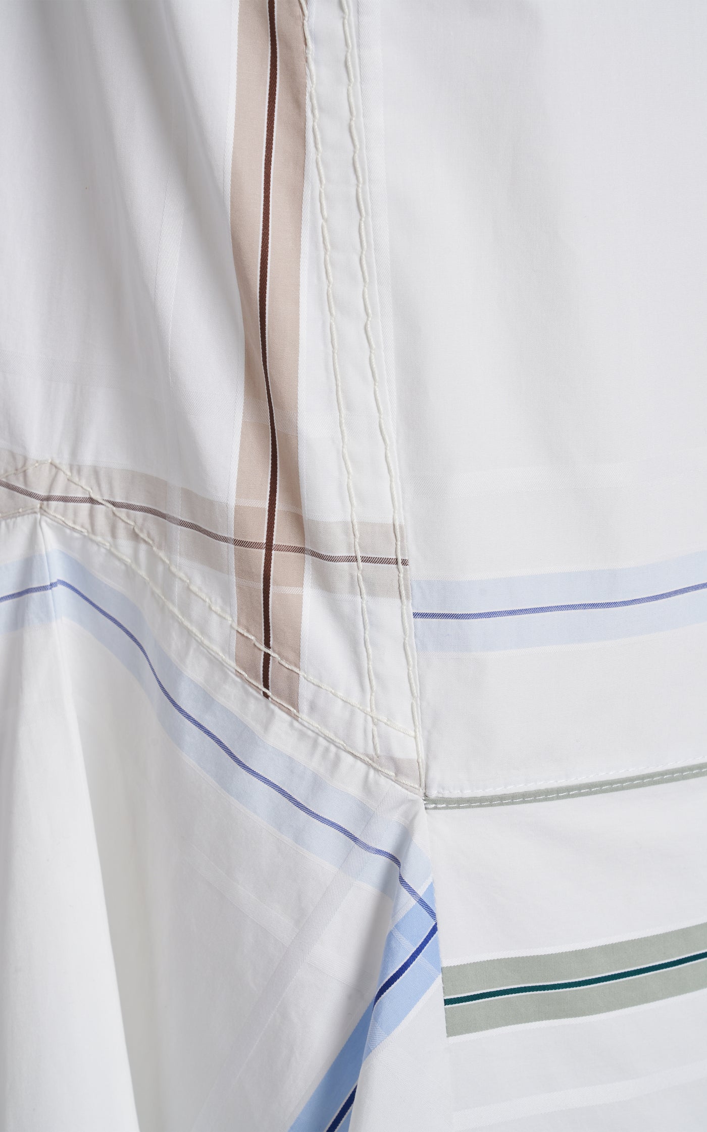 Exclusive Checked Cotton Midi Skirt