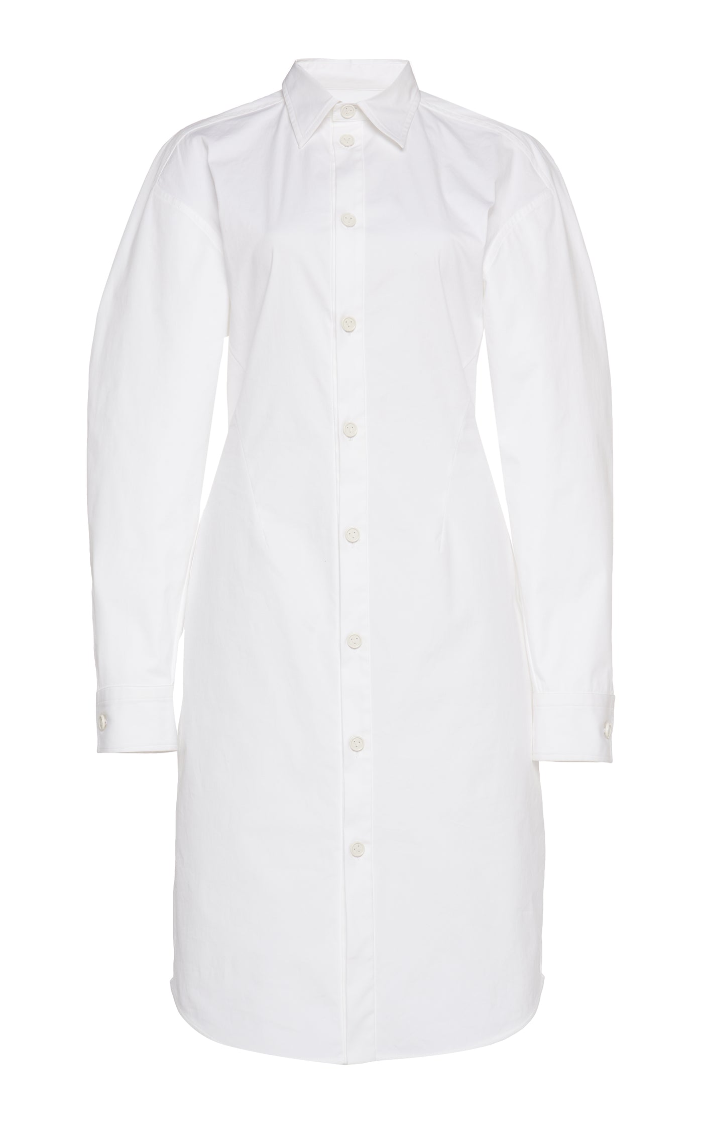 Stretch Poplin Shirt Dress