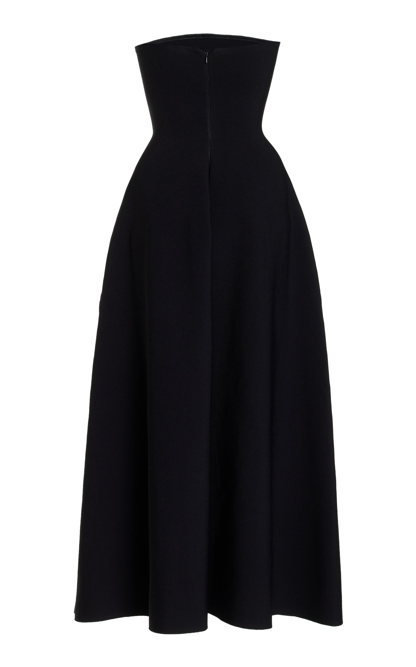 Berry Strapless Knit Midi Dress
