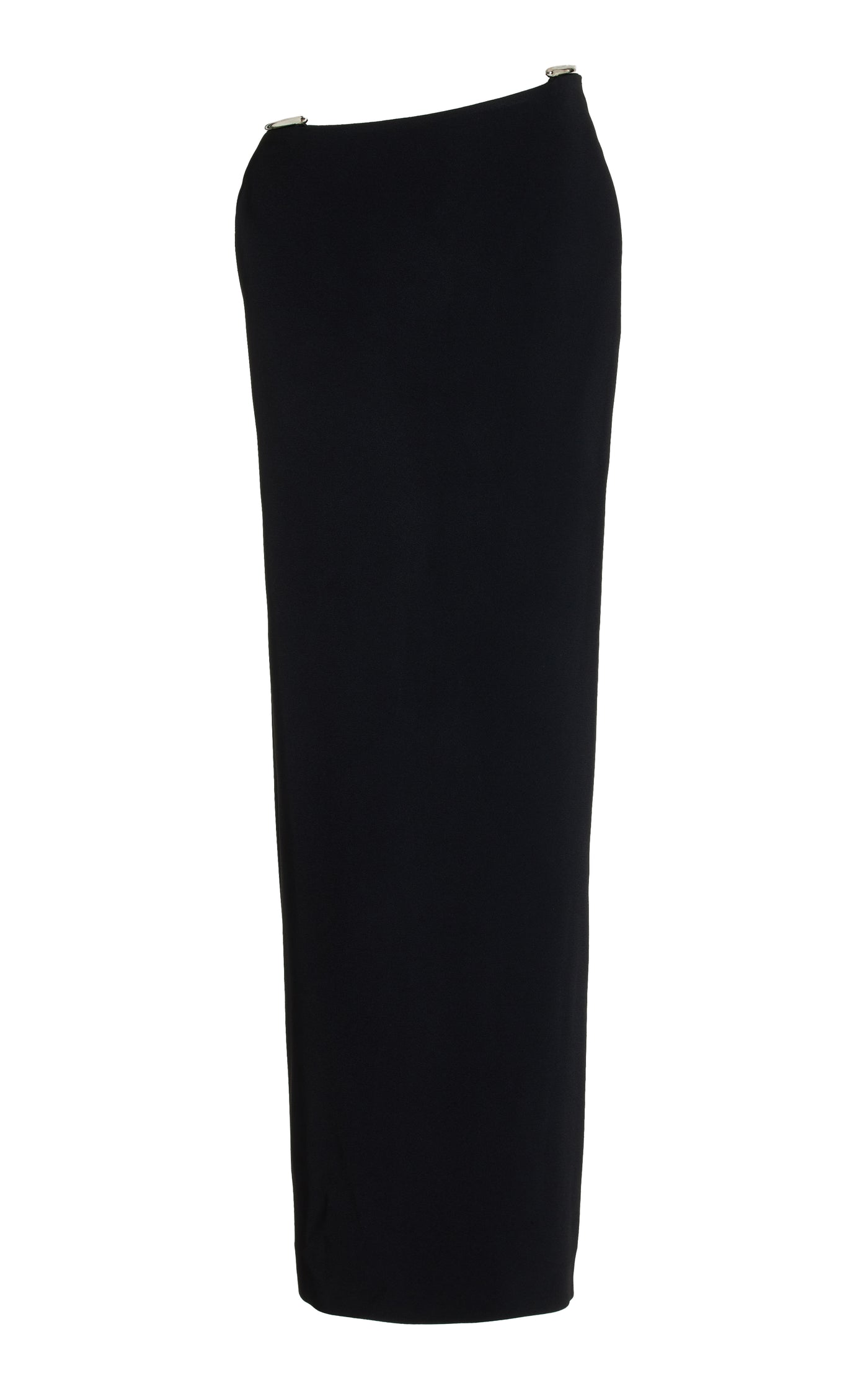 Elena Asymmetric Crepe Maxi Skirt