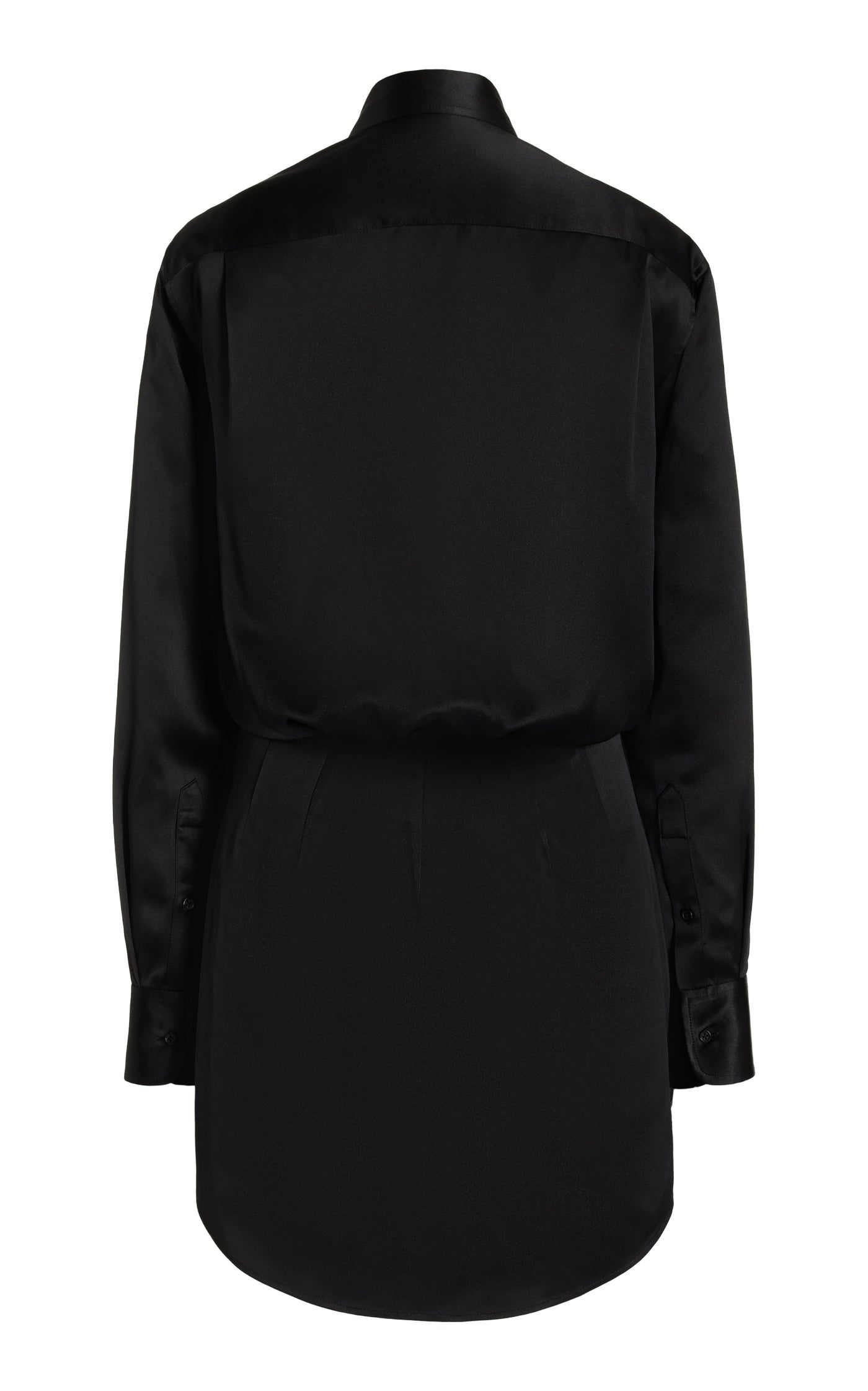 The Vera Silk Mini Shirt Dress
